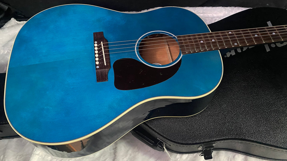 NEW ! Gibson Acoustic J-45 Standard Acoustic Guitar - Bluebonnet Gloss - Authorized Dealer - 4.5lbs - G07815