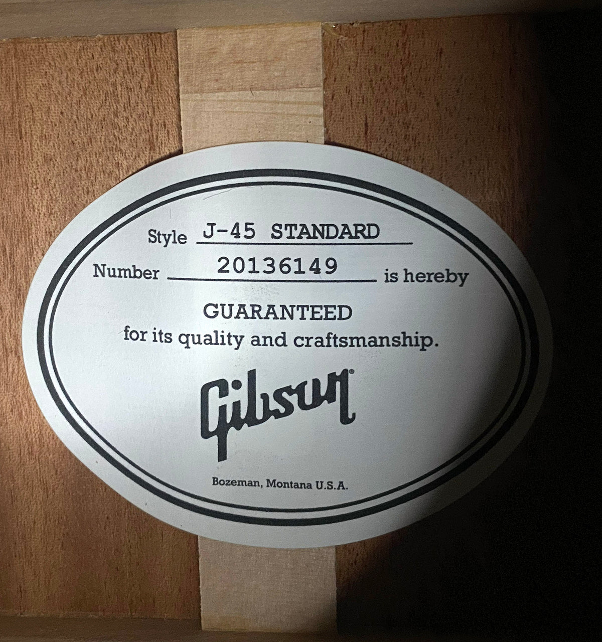 NEW ! Gibson Acoustic J-45 Standard Acoustic Guitar - Bluebonnet Gloss - Authorized Dealer - 4.5lbs - G07815