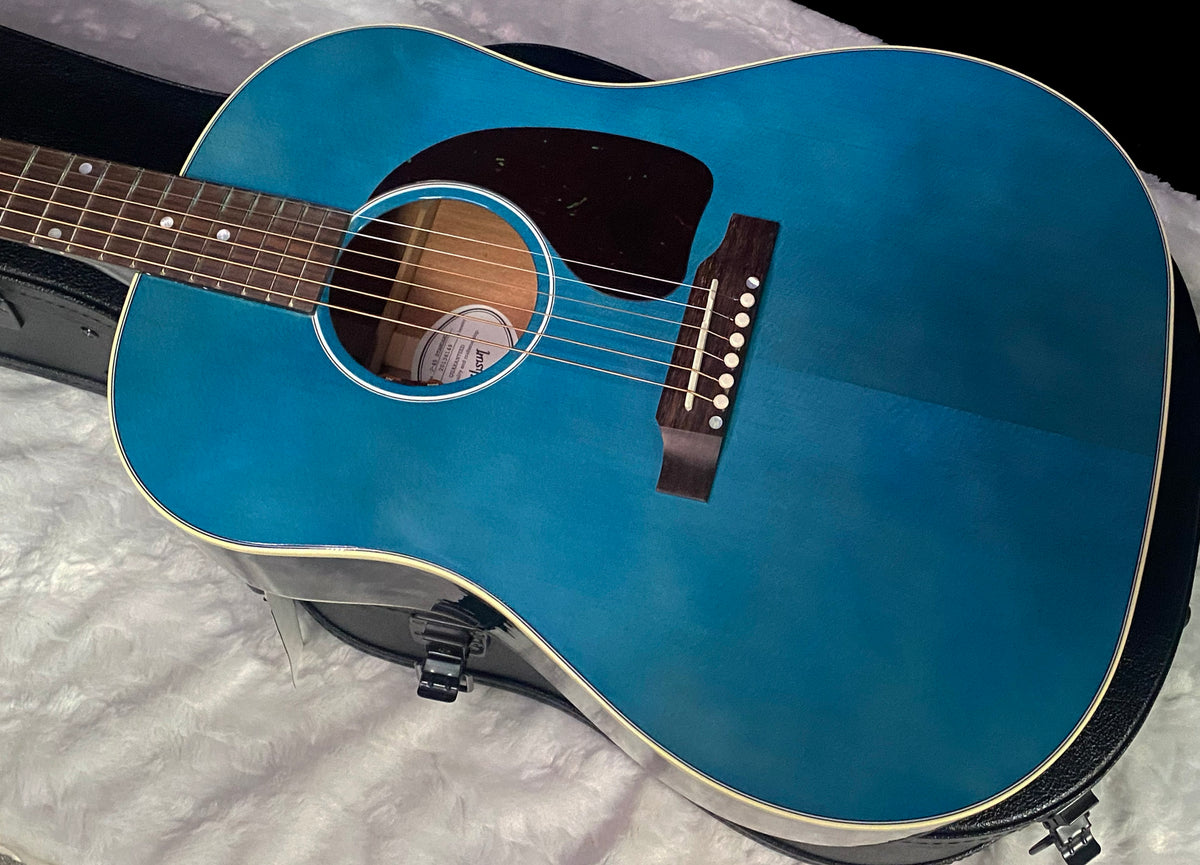 NEW ! Gibson Acoustic J-45 Standard Acoustic Guitar - Bluebonnet Gloss - Authorized Dealer - 4.5lbs - G07815