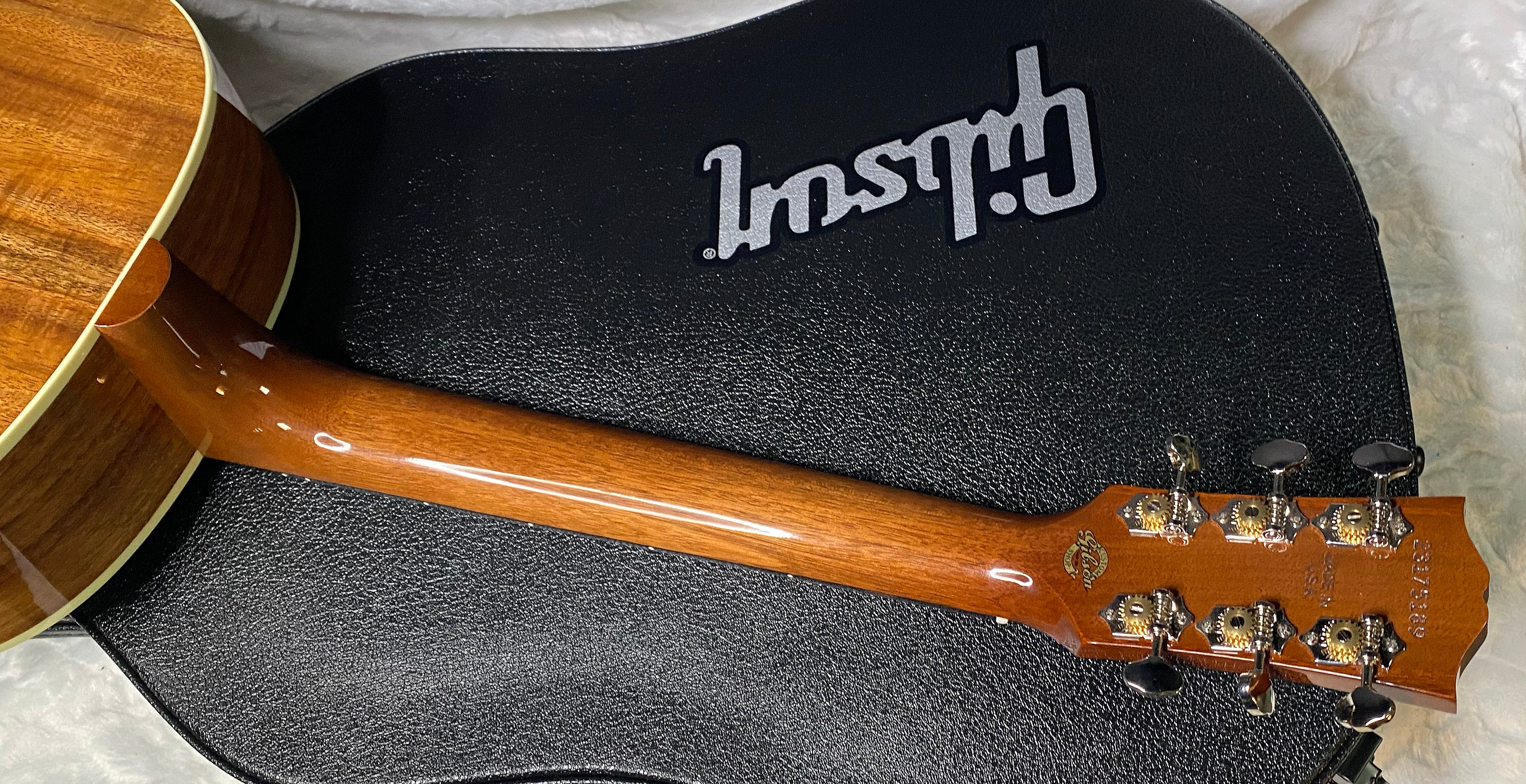 NEW! Gibson Custom Shop J-45 Koa Carpathian Spruce Acoustic-Electric Guitar - Honeyburst - Authorized Dealer - 4.4lbs - G06401