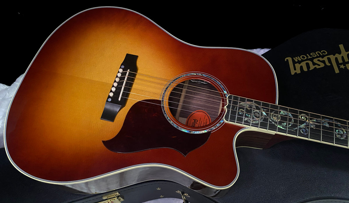 NEW! Gibson Acoustic Songwriter Custom EC Vine Acoustic-Electric Guitar - Rosewood Burst - Greatest Hits II - Authorized Dealer - G07821