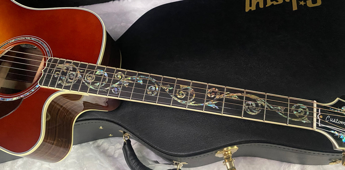 NEW! Gibson Acoustic Songwriter Custom EC Vine Acoustic-Electric Guitar - Rosewood Burst - Greatest Hits II - Authorized Dealer - G07821