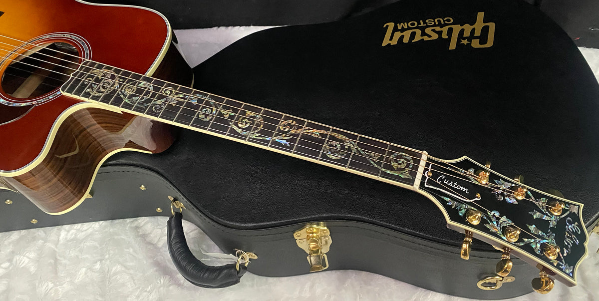 NEW! Gibson Acoustic Songwriter Custom EC Vine Acoustic-Electric Guitar - Rosewood Burst - Greatest Hits II - Authorized Dealer - G07821