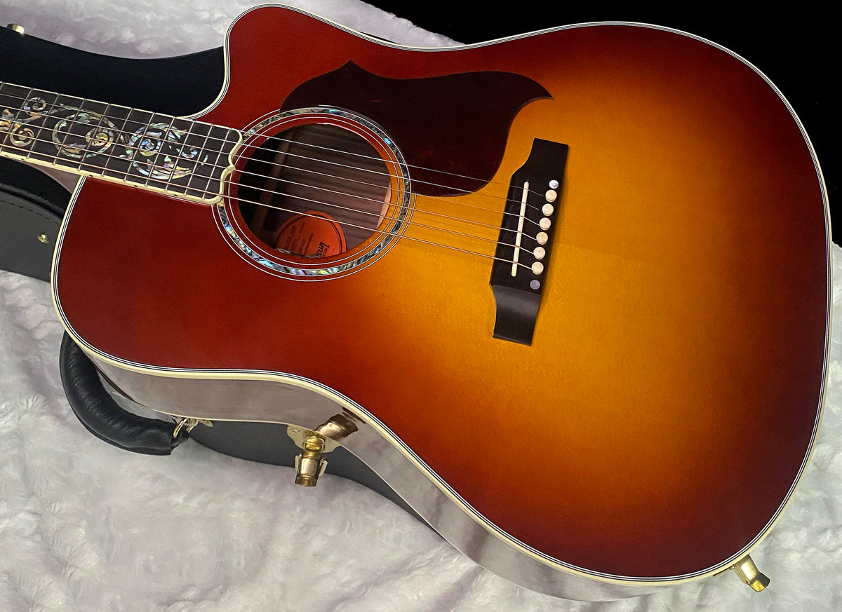 NEW! Gibson Acoustic Songwriter Custom EC Vine Acoustic-Electric Guitar - Rosewood Burst - Greatest Hits II - Authorized Dealer - G07821