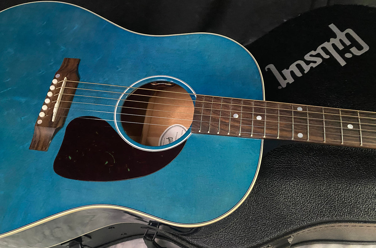 NEW ! Gibson Acoustic J-45 Standard Acoustic Guitar - Bluebonnet Gloss - Authorized Dealer - 4.2lbs - G07820