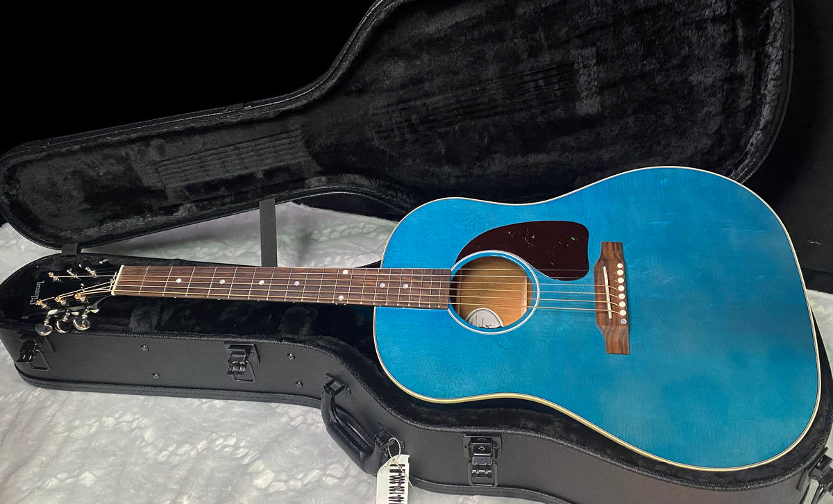 NEW ! Gibson Acoustic J-45 Standard Acoustic Guitar - Bluebonnet Gloss - Authorized Dealer - 4.2lbs - G07820