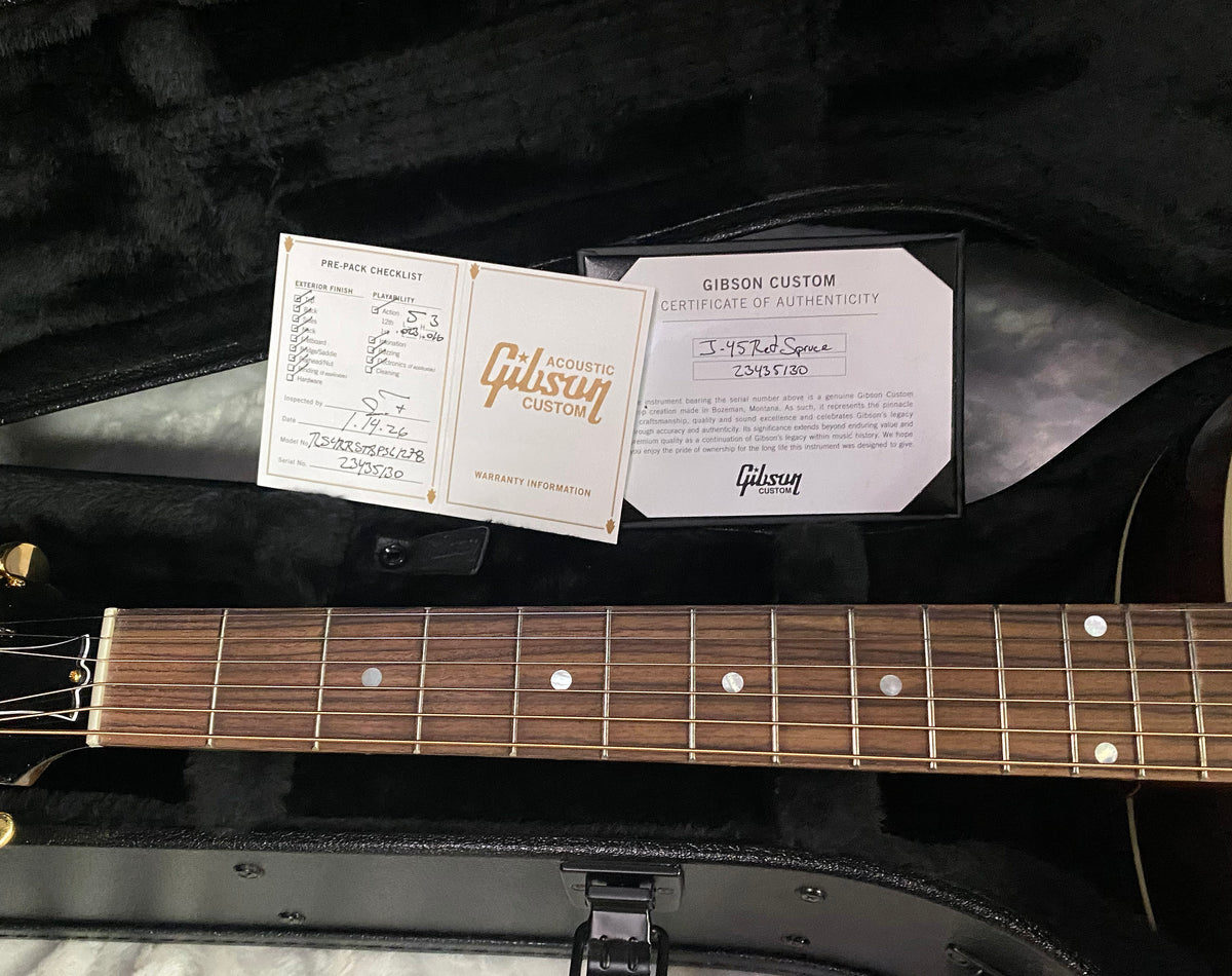 NEW! Gibson Acoustic J-45 Rosewood Red Spruce / Rosewood Acoustic-Electric Guitar - Tri-burst - Limited Edition - Custom Shop - 4.3lbs - Authorized Dealer - G07813