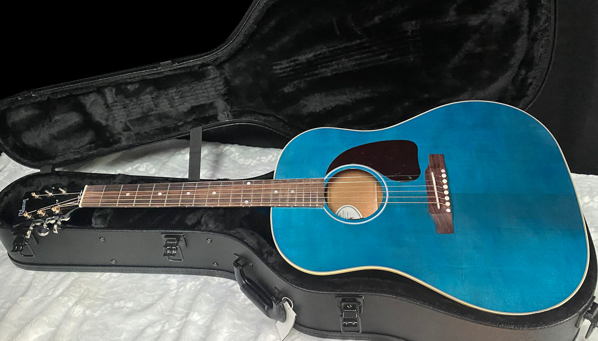 NEW ! Gibson Acoustic J-45 Standard Acoustic Guitar - Bluebonnet Gloss - Authorized Dealer - 4.3lbs - G07819