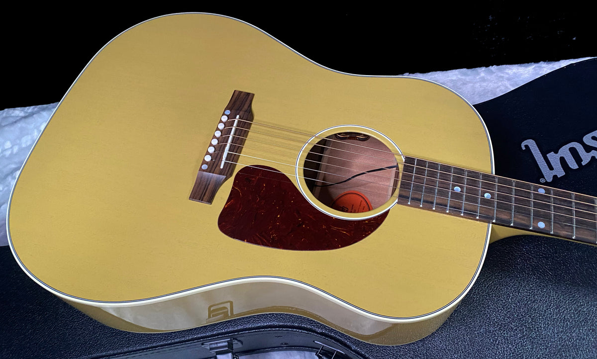 NEW! Gibson Acoustic J-45 All Mahogany Acoustic-Electric Guitar - TV Yellow - Authorized Dealer - 4.65lbs - G07812