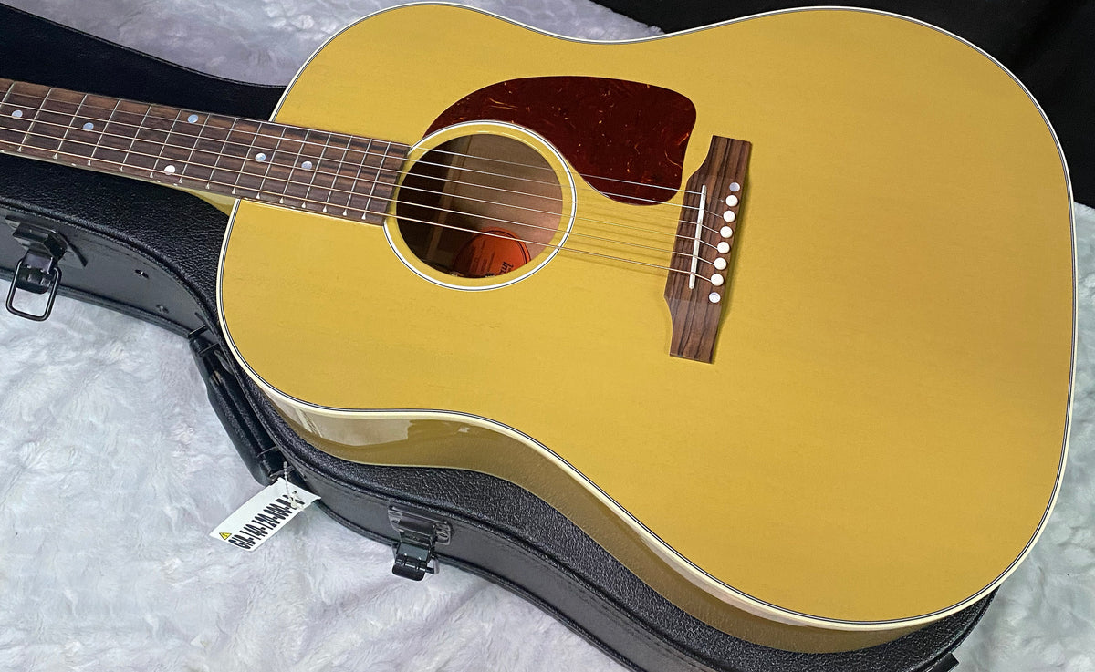 NEW! Gibson Acoustic J-45 All Mahogany Acoustic-Electric Guitar - TV Yellow - Authorized Dealer - 4.65lbs - G07812