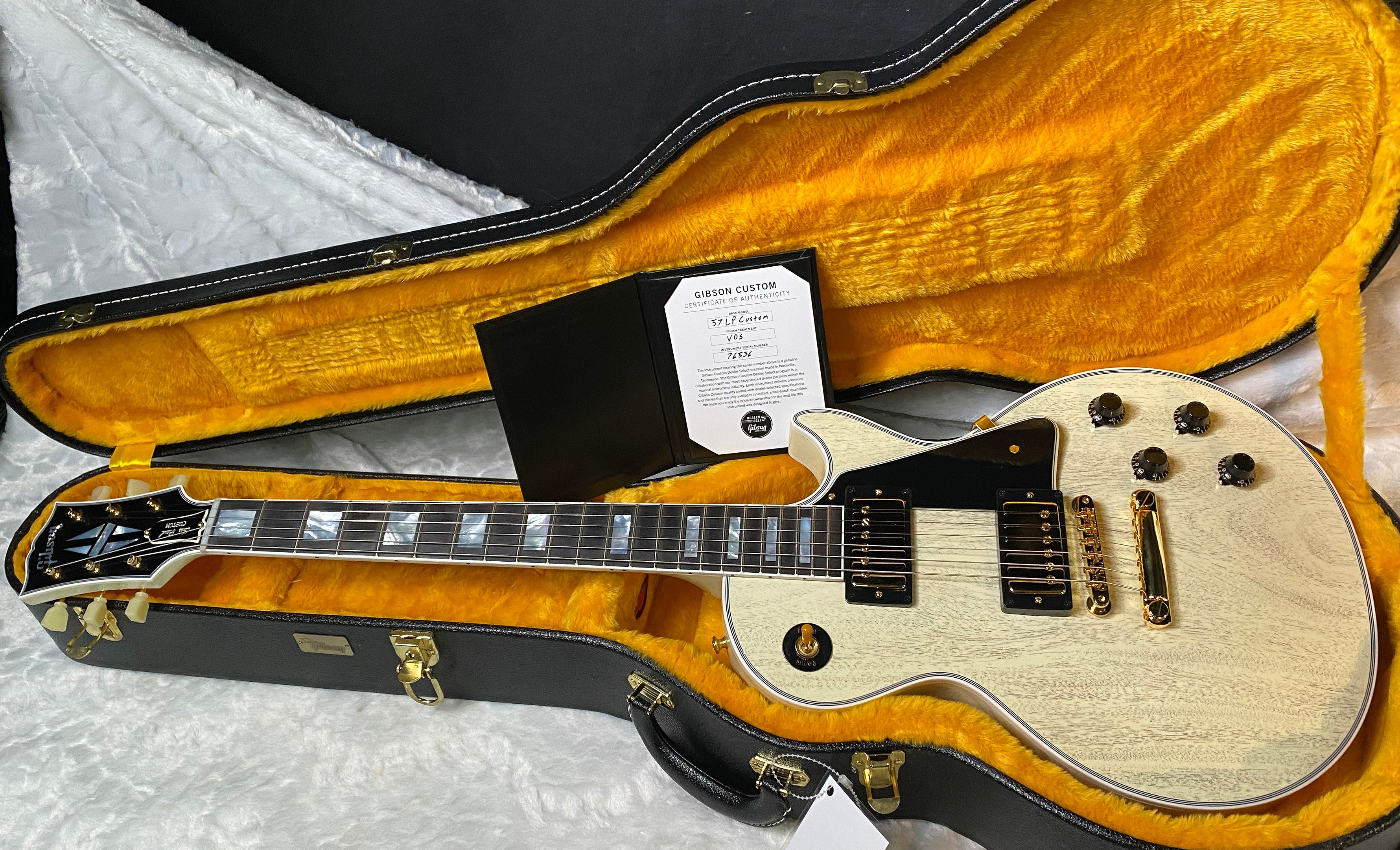 NEW! Gibson Les Paul Custom 1957 Reissue VOS - Custom Ordered in TV White - Custom Shop - 8.9 lbs - Authorized Dealer - G07100