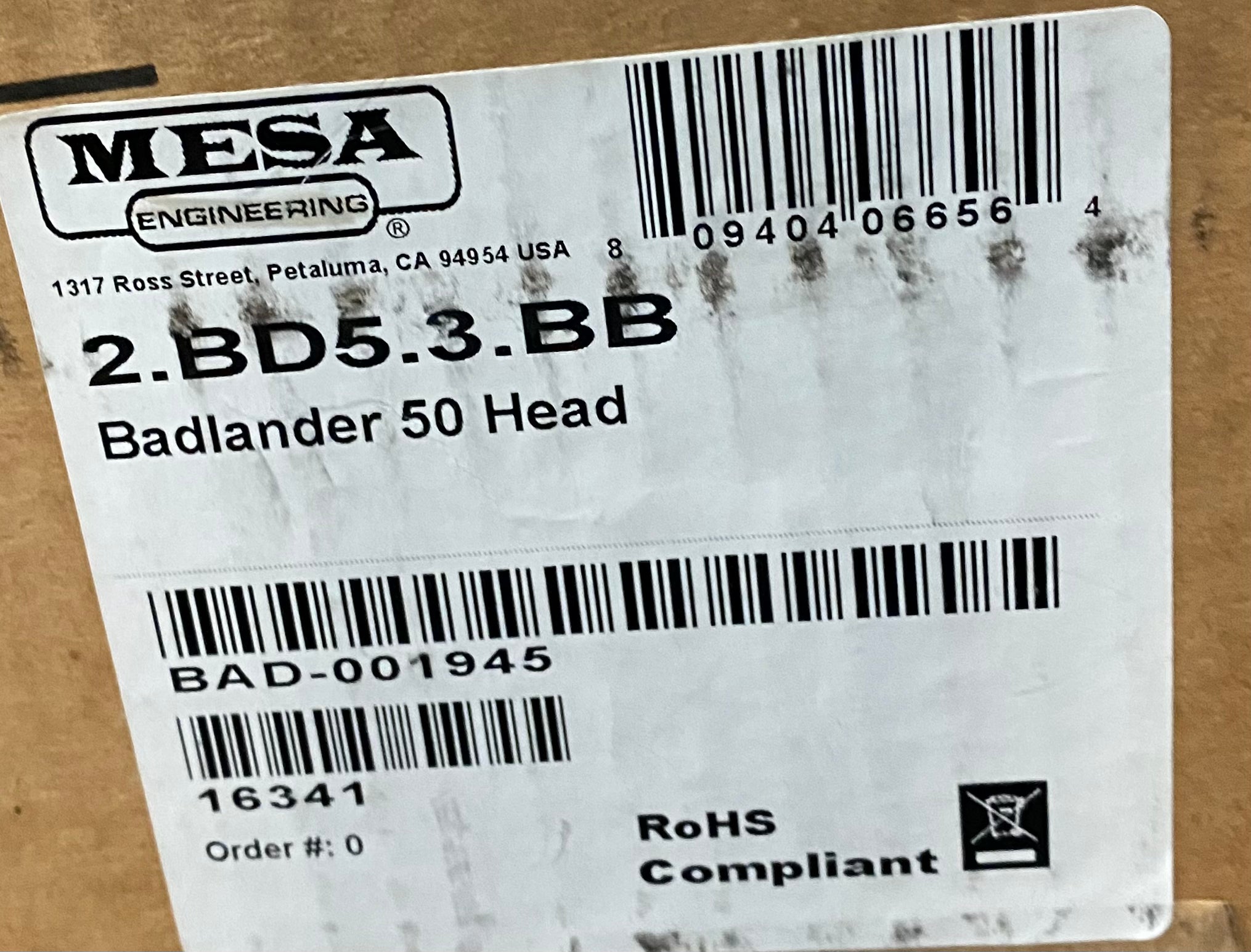 NEW ! Mesa Boogie Badlander 50 Amplifier Head - In-Stock - Authorized Dealer