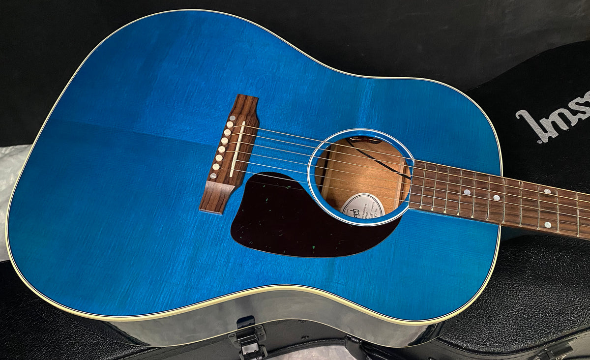 NEW ! Gibson Acoustic J-45 Standard Acoustic Guitar - Bluebonnet Gloss - Authorized Dealer - 4.5lbs - G07823