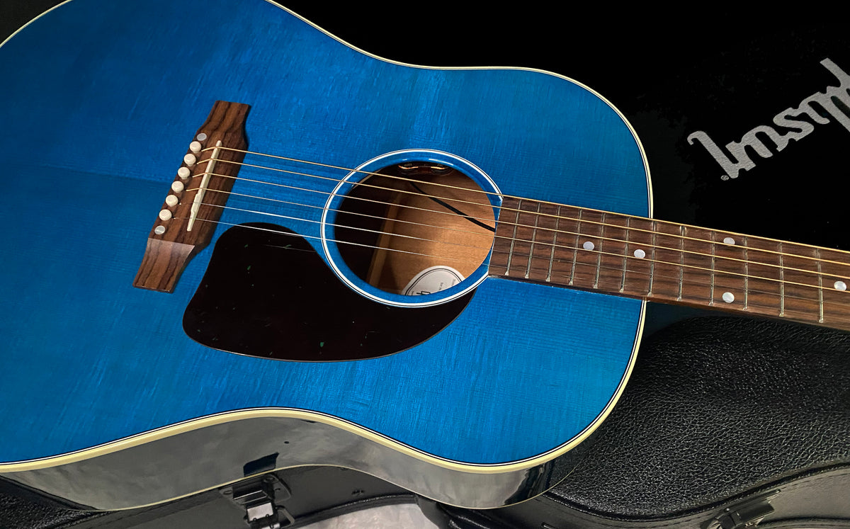 NEW ! Gibson Acoustic J-45 Standard Acoustic Guitar - Bluebonnet Gloss - Authorized Dealer - 4.5lbs - G07823