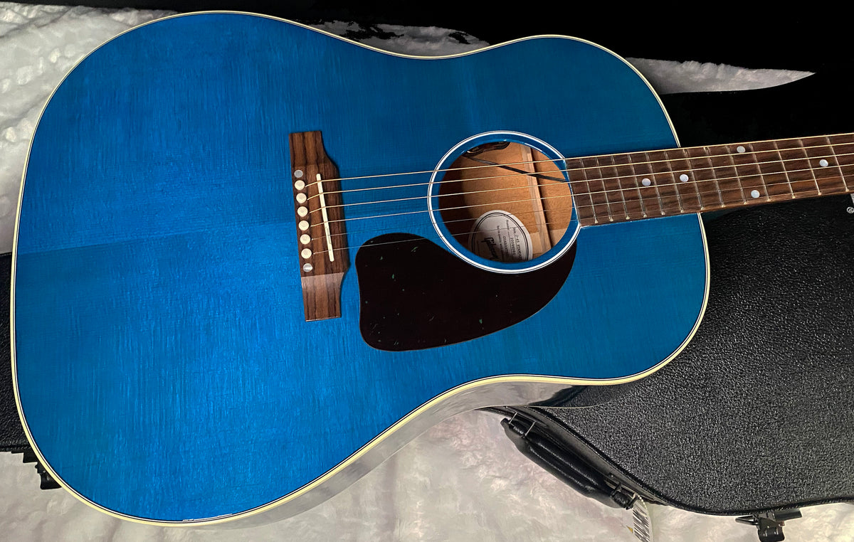 NEW ! Gibson Acoustic J-45 Standard Acoustic Guitar - Bluebonnet Gloss - Authorized Dealer - 4.5lbs - G07823