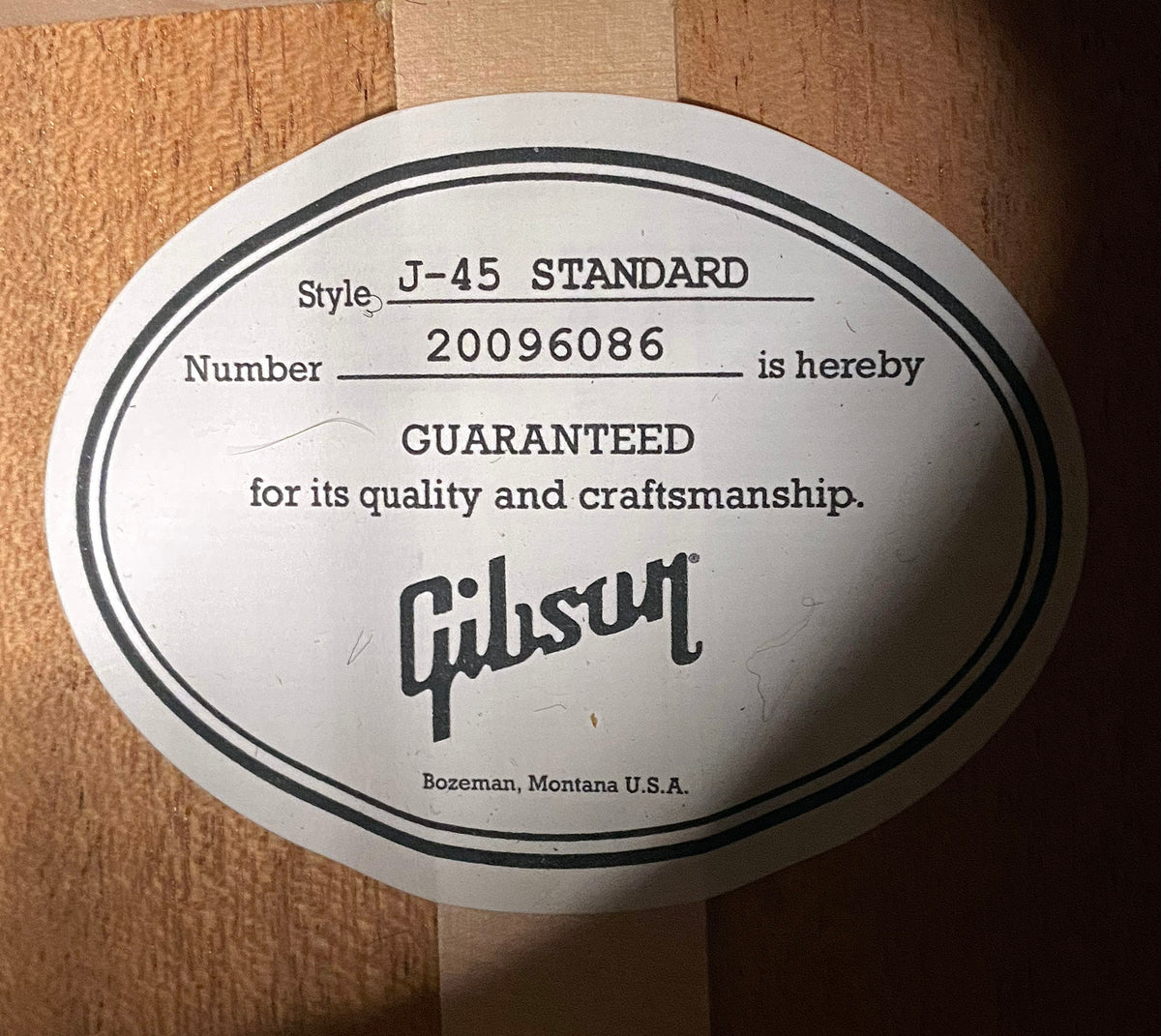 NEW ! Gibson Acoustic J-45 Standard Acoustic Guitar - Bluebonnet Gloss - Authorized Dealer - 4.5lbs - G07823