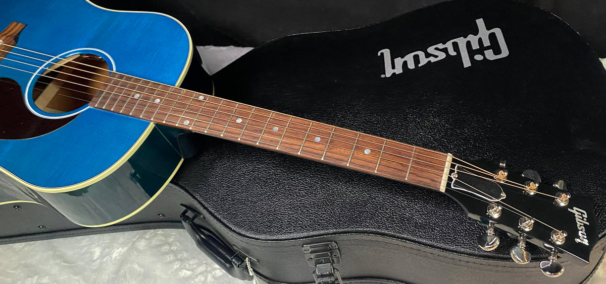 NEW ! Gibson Acoustic J-45 Standard Acoustic Guitar - Bluebonnet Gloss - Authorized Dealer - 4.5lbs - G07823