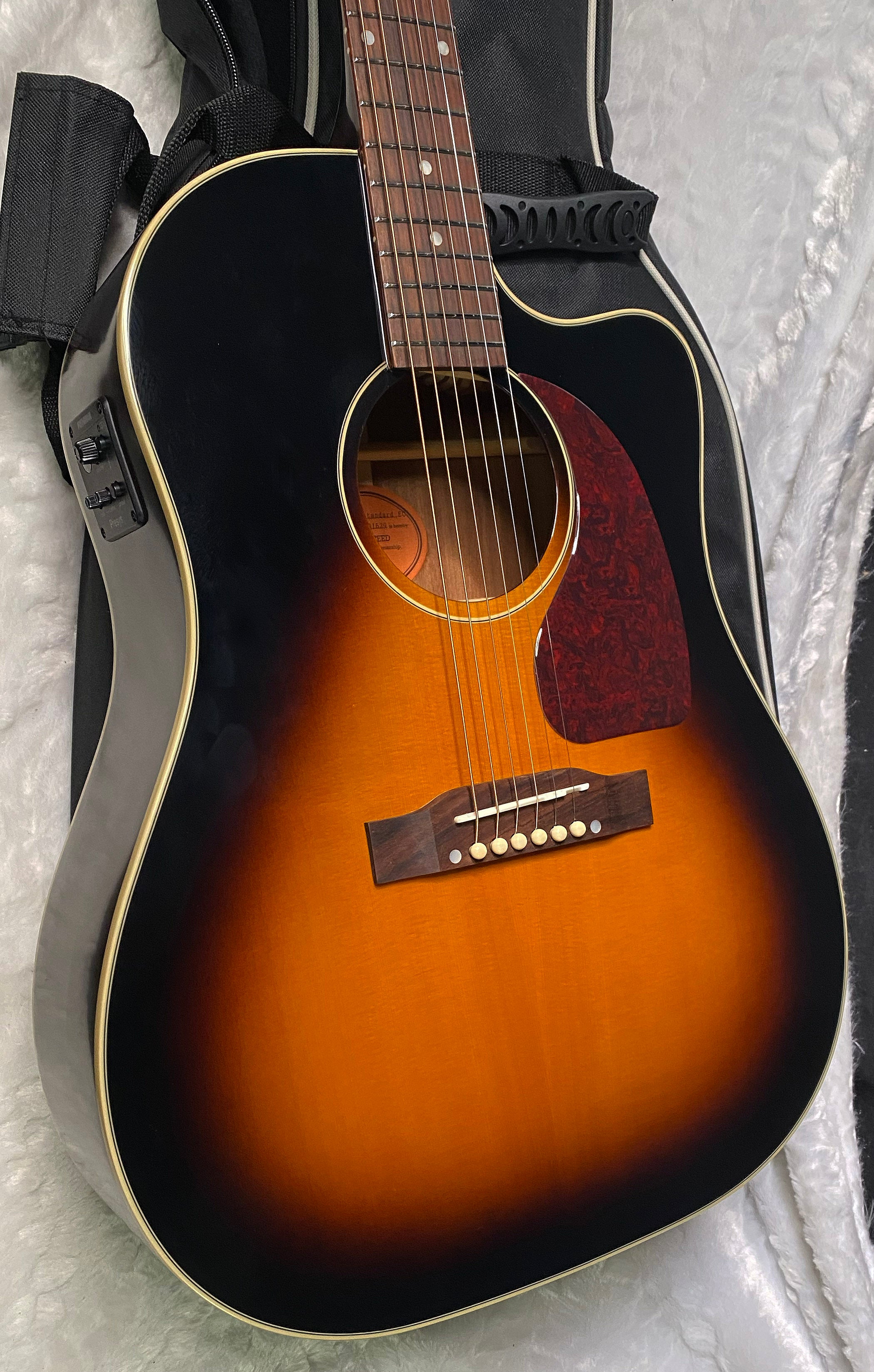 NEW! Epiphone Inspired by Gibson J-45 Standard EC Acoustic-Electric Guitar - Vintage Sunburst - 5.5lbs - Authorized Dealer - G07109
