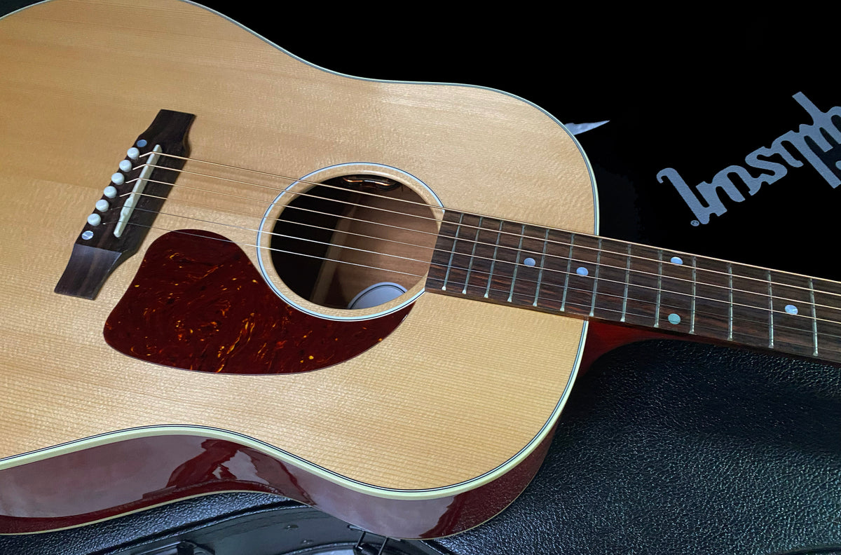 NEW ! Gibson Acoustic J-45 Standard Acoustic Electric Guitar - Natural Gloss Cherry Back - 4.7lbs - Authorized Dealer - G07824
