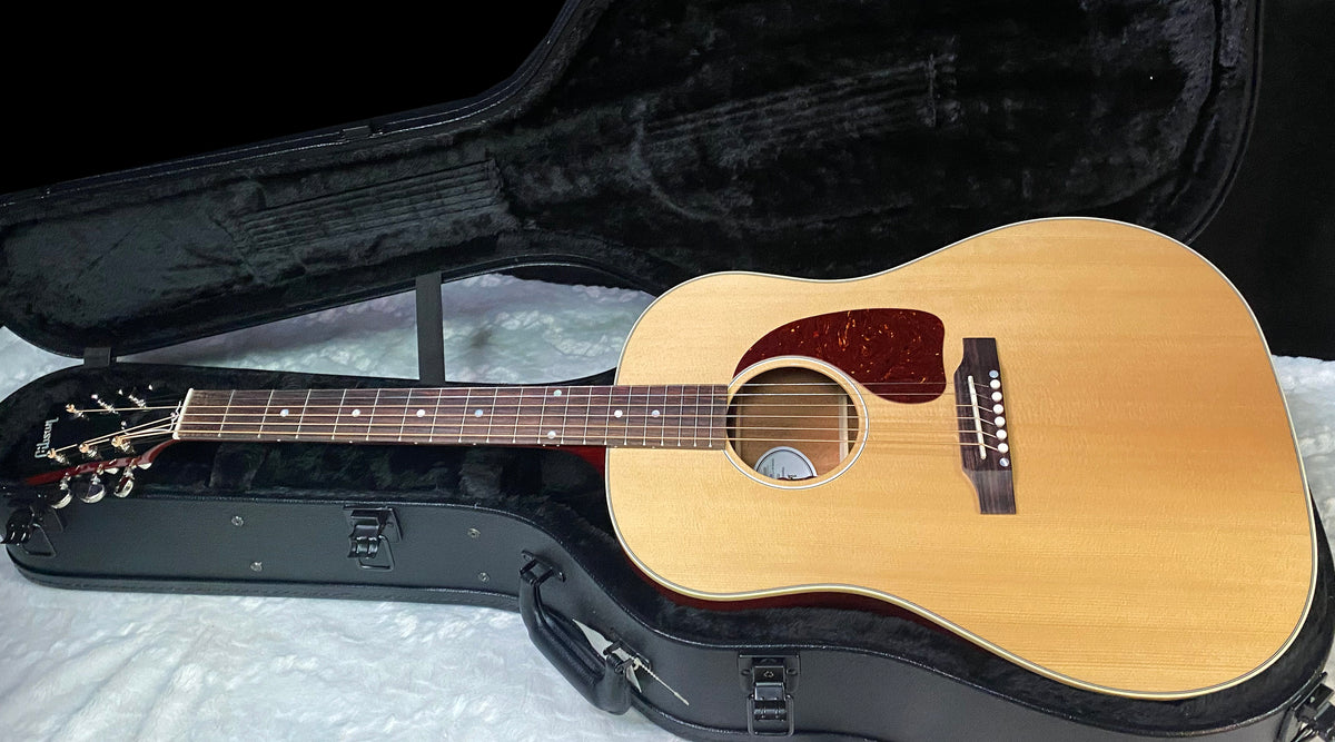 NEW ! Gibson Acoustic J-45 Standard Acoustic Electric Guitar - Natural Gloss Cherry Back - 4.7lbs - Authorized Dealer - G07824