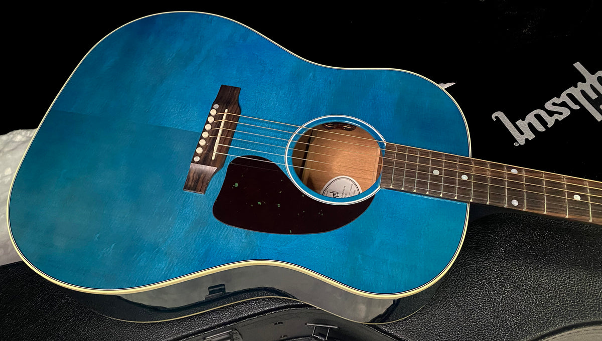 NEW ! Gibson Acoustic J-45 Standard Acoustic Guitar - Bluebonnet Gloss - Authorized Dealer - 4.5lbs - G07822
