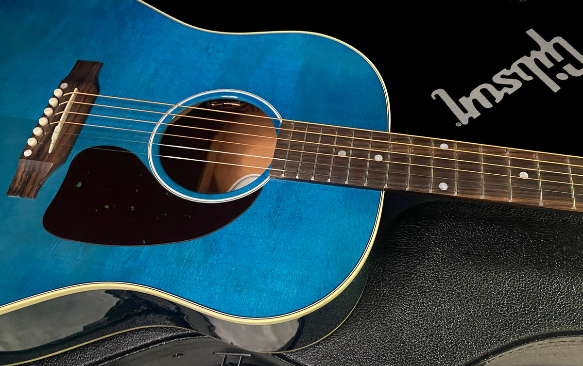 NEW ! Gibson Acoustic J-45 Standard Acoustic Guitar - Bluebonnet Gloss - Authorized Dealer - 4.5lbs - G07822