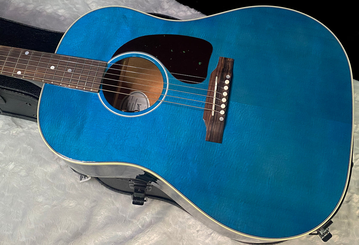 NEW ! Gibson Acoustic J-45 Standard Acoustic Guitar - Bluebonnet Gloss - Authorized Dealer - 4.5lbs - G07822