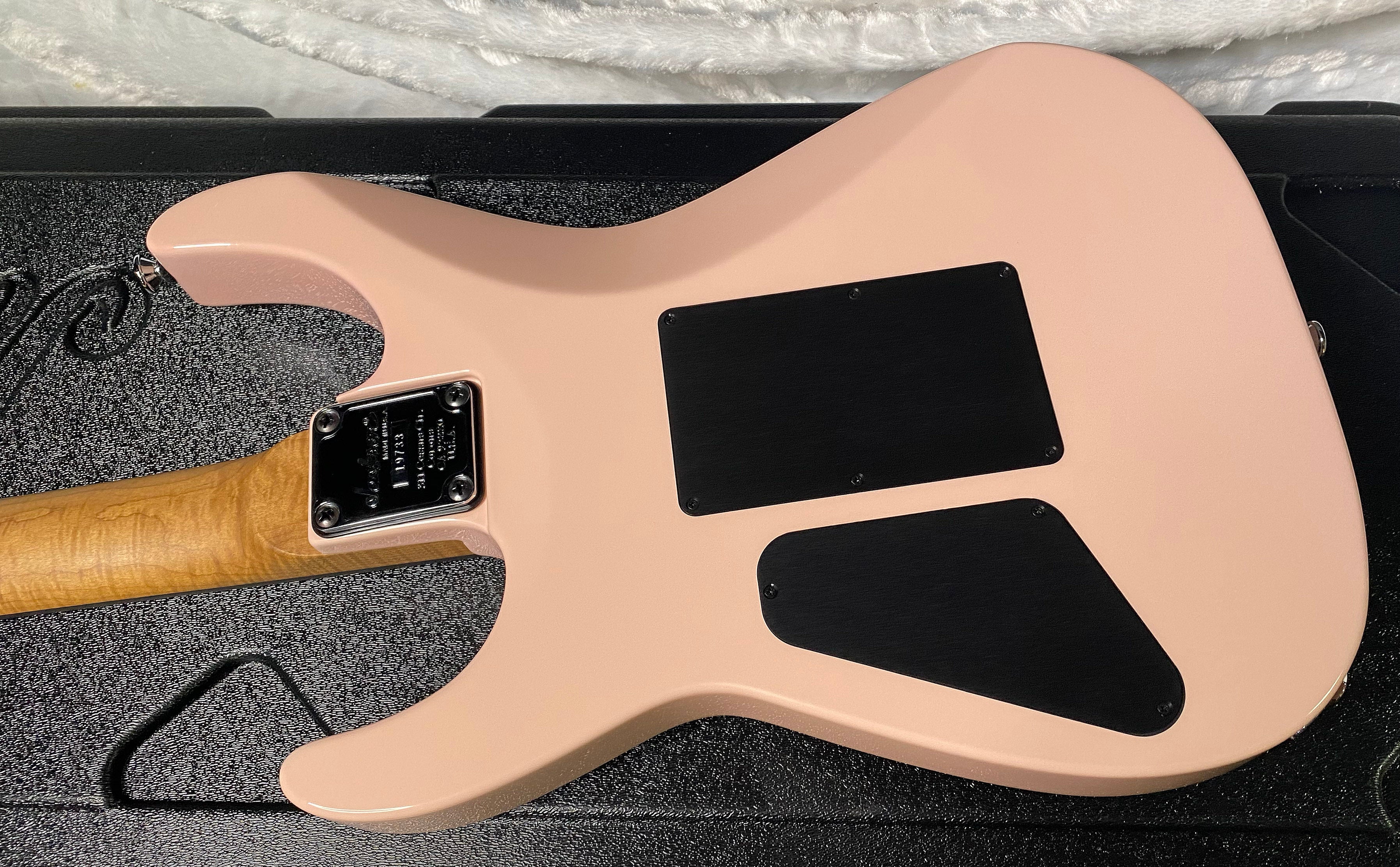 NEW ! Jackson Custom Shop Dinky HSH - Roasted Maple Neck & Ebony Fretboard - DK - Shell Pink - Authorized Dealer - 8.35 lbs - G07118