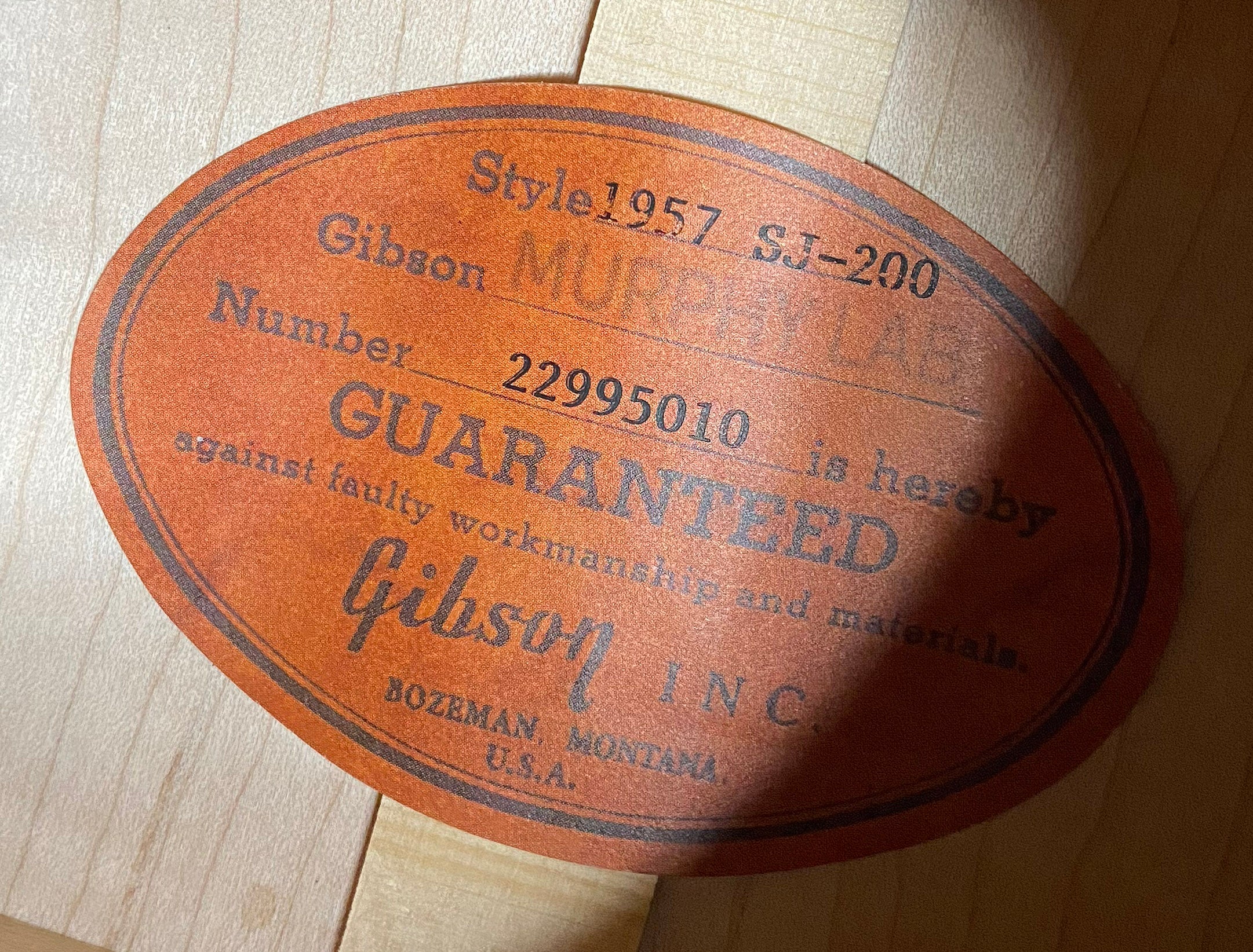 NEW! Gibson 1957 SJ-200 Light Aged Murphy Lab Custom Shop Acoustic Guitar - 4.3lbs - Authorized Dealer - G07127
