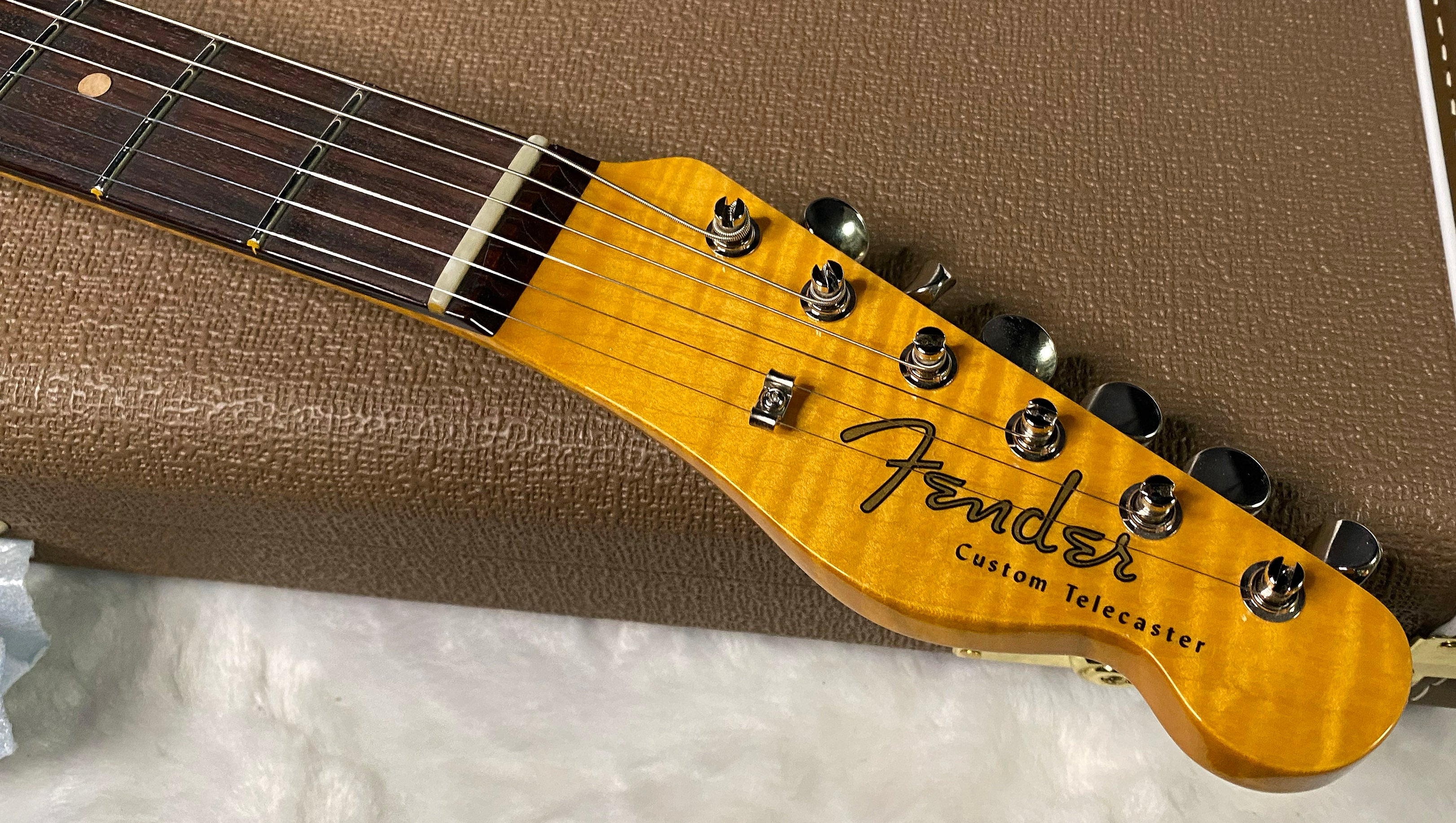 NEW! Fender Custom Shop Flamethrower Telecaster Custom - NOS - Modern Specs - Texas Special Pick-Ups - AAAA Flamed Neck - Blue Sparkle - Authorized Dealer - 7.8 lbs - G07121