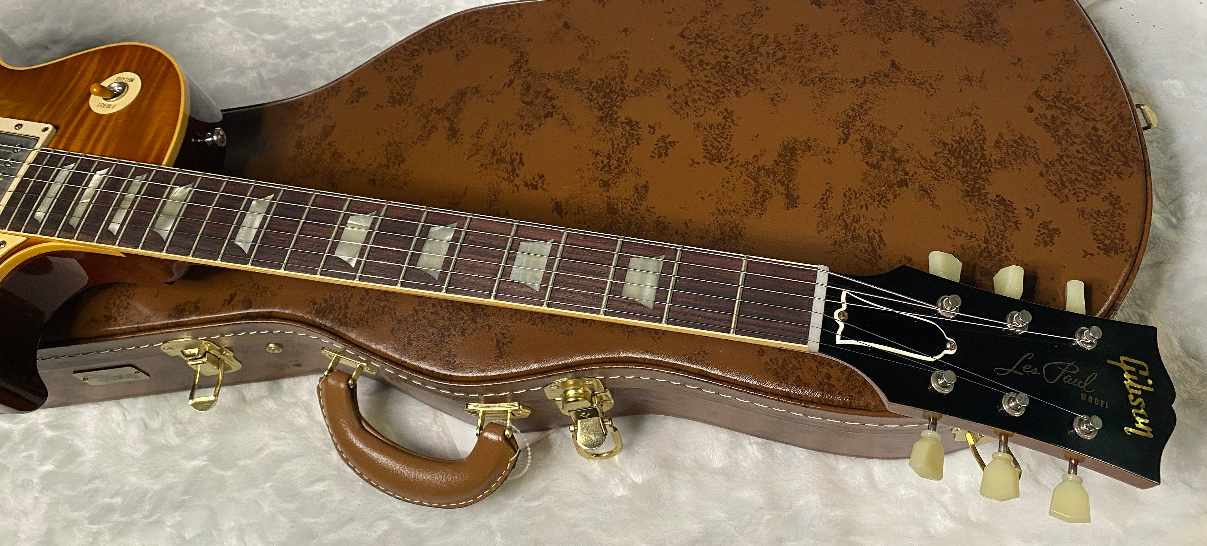 NEW ! Gibson Custom Shop 1959 Les Paul - Golden Poppy Burst - Authorized Dealer - Hand Picked KILLER Flame Top - MONSTER TOP VOS - 8.9 lbs - G06461