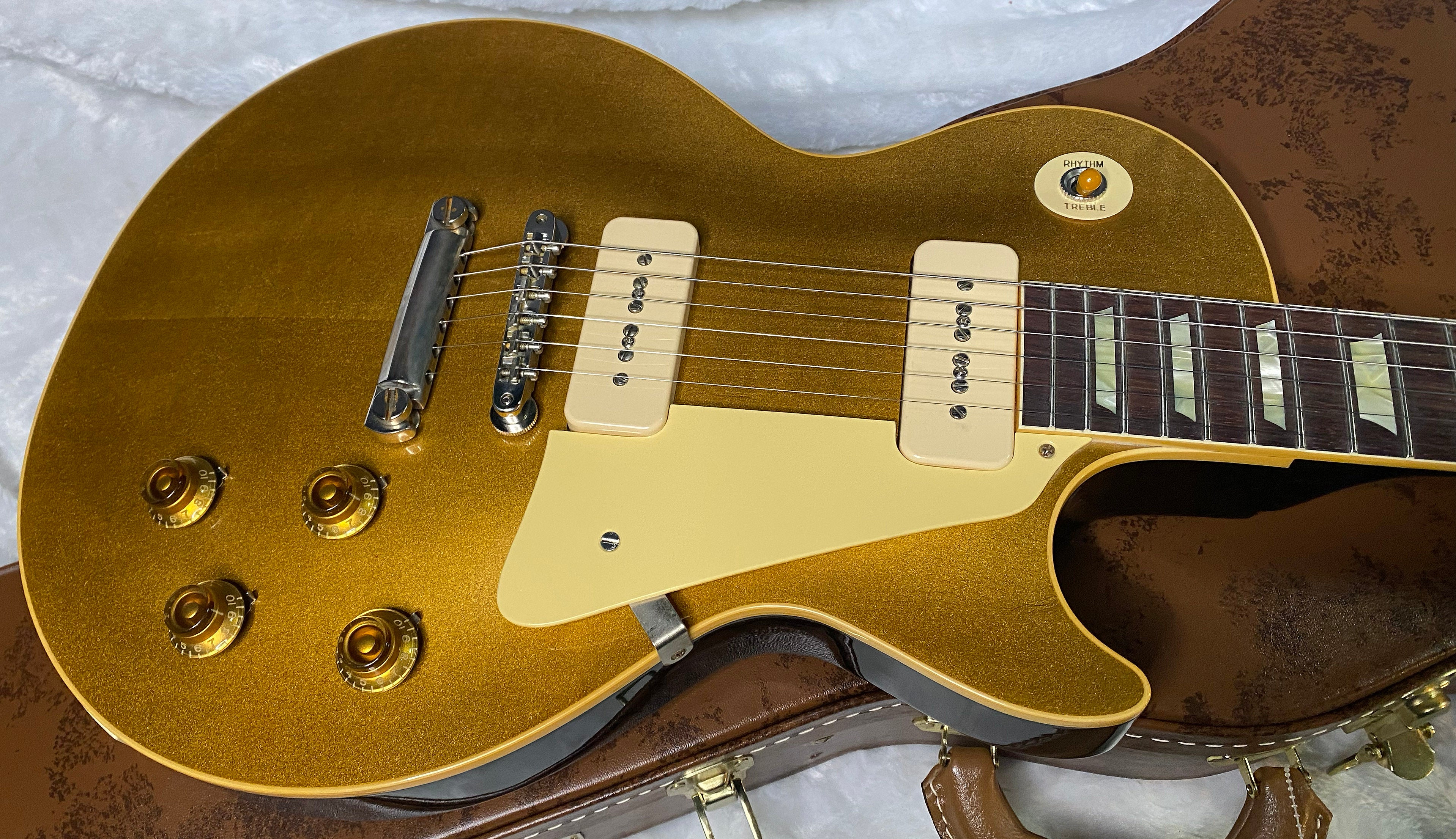 NEW! Gibson Custom Shop Dealer Select One OFF '56 Les Paul Transparent Gold VOS Finish Reissue - 8.5 lbs - Authorized Dealer - G06455