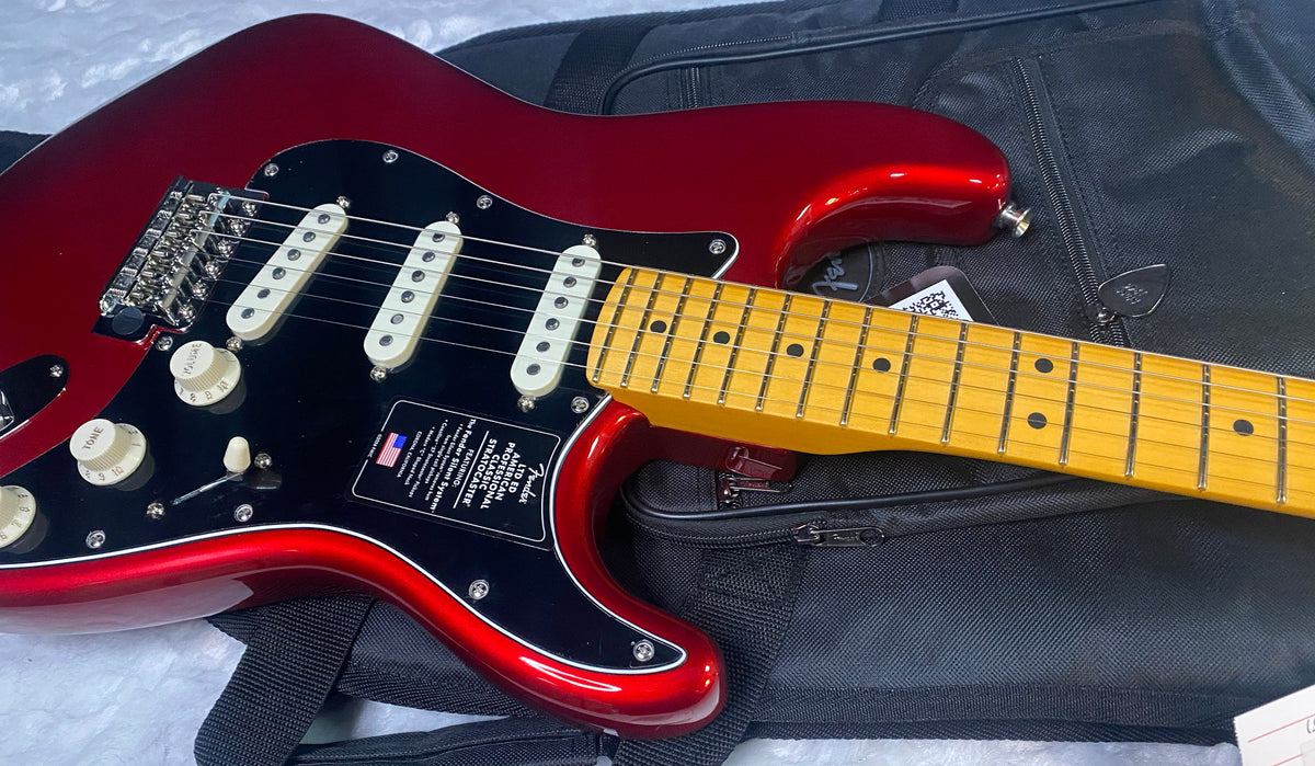 NEW! Fender Limited Edition American Professional Classic Stratocaster featuring Silent System - Candy Apple Red - 7.9lbs - Authorized Dealer - G07852