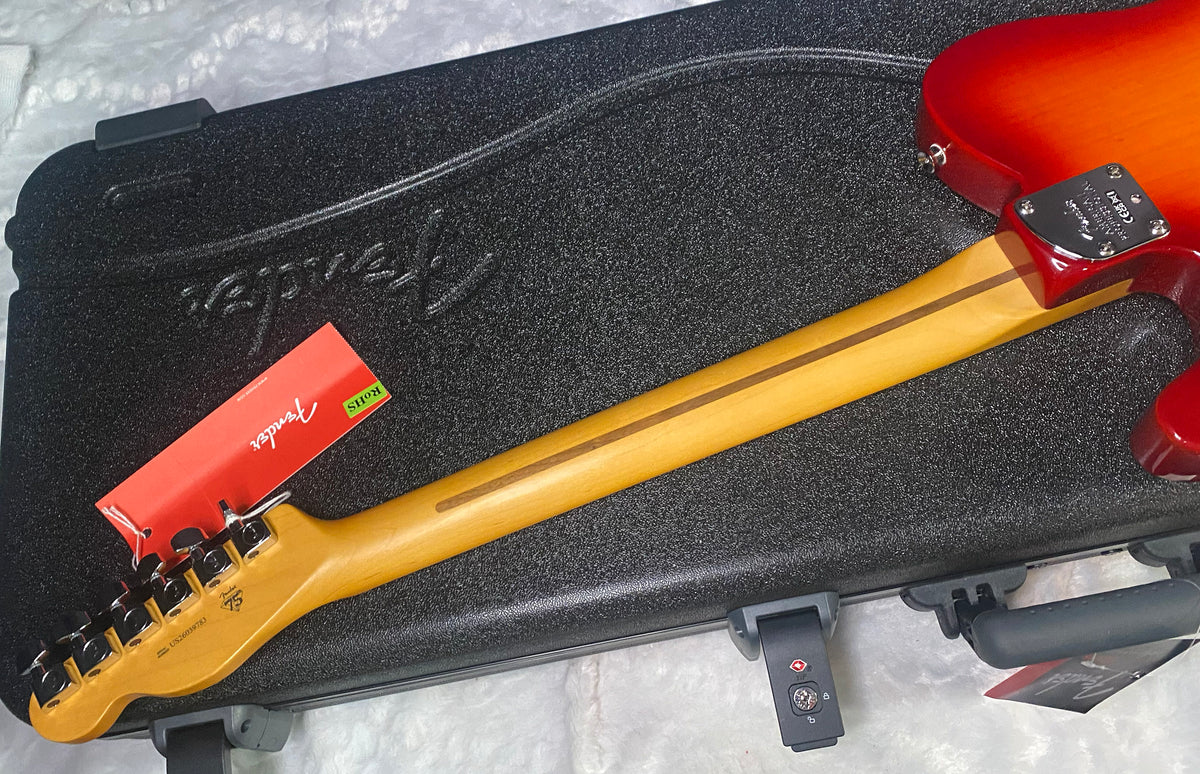 NEW ! Fender American Professional Telecaster - Maple Fingerboard - Ash Body - Aged Cherry Burst - 7.4lbs - Authorized Dealer - G07850