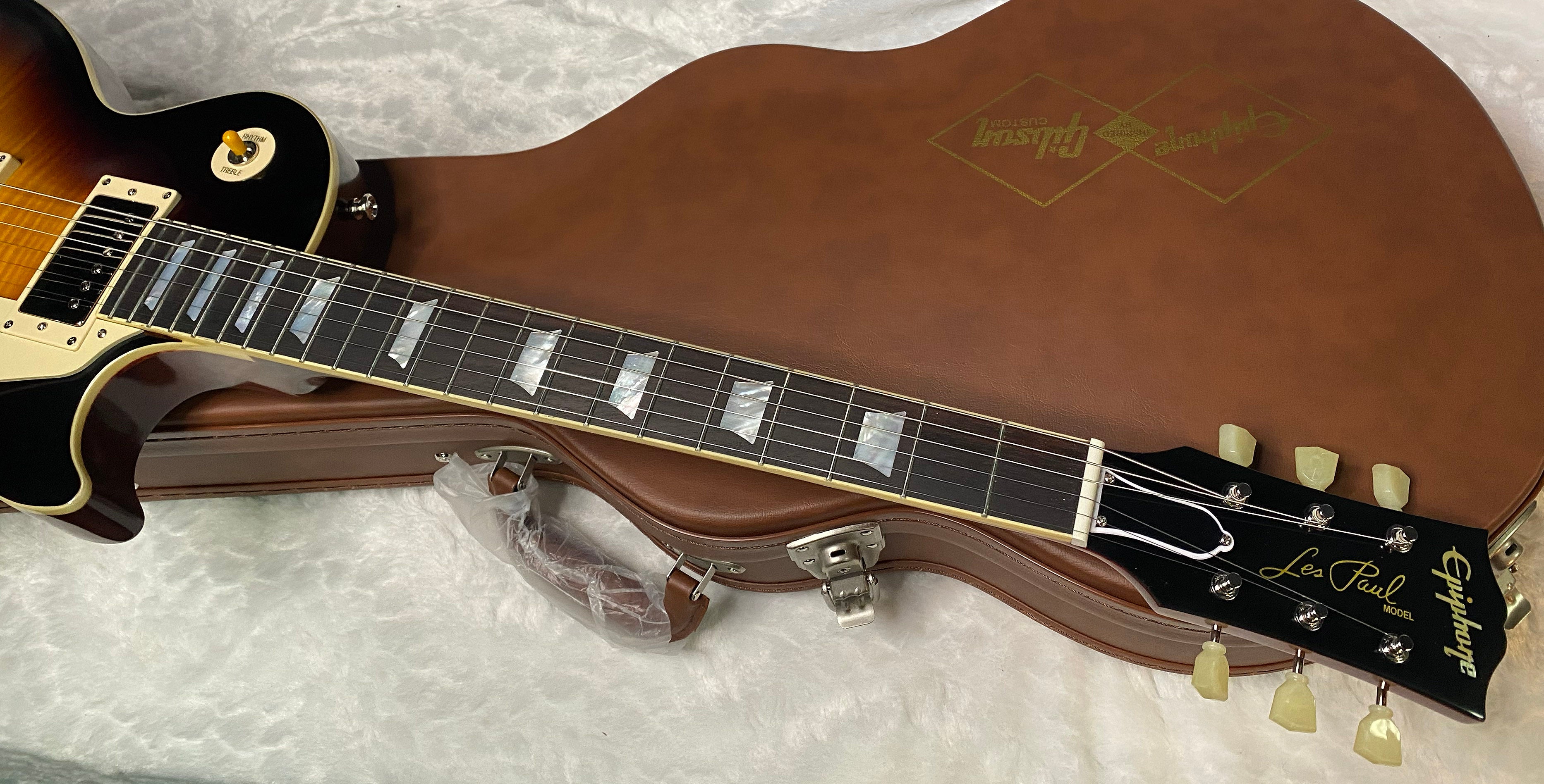 NEW ! Epiphone 1959 Les Paul Standard Reissue Electric Guitar - Dark Burst - Flame Top - 10.1 lbs - Authorized Dealer - G07146