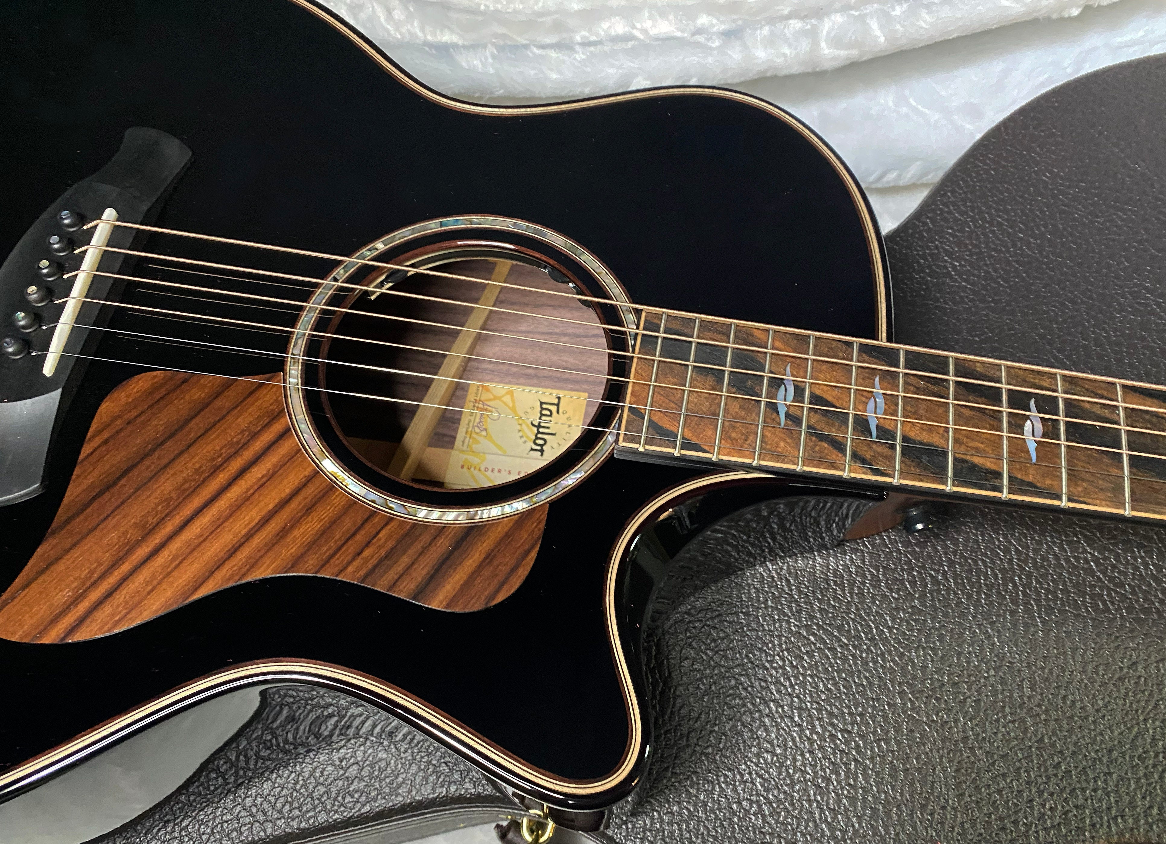 NEW! Taylor Next Generation Builder's Edition 814ce Adirondack Spruce/Rosewood Acoustic-Electric Guitar - Blacktop - 4.85lbs - Authorized Dealer - G07141