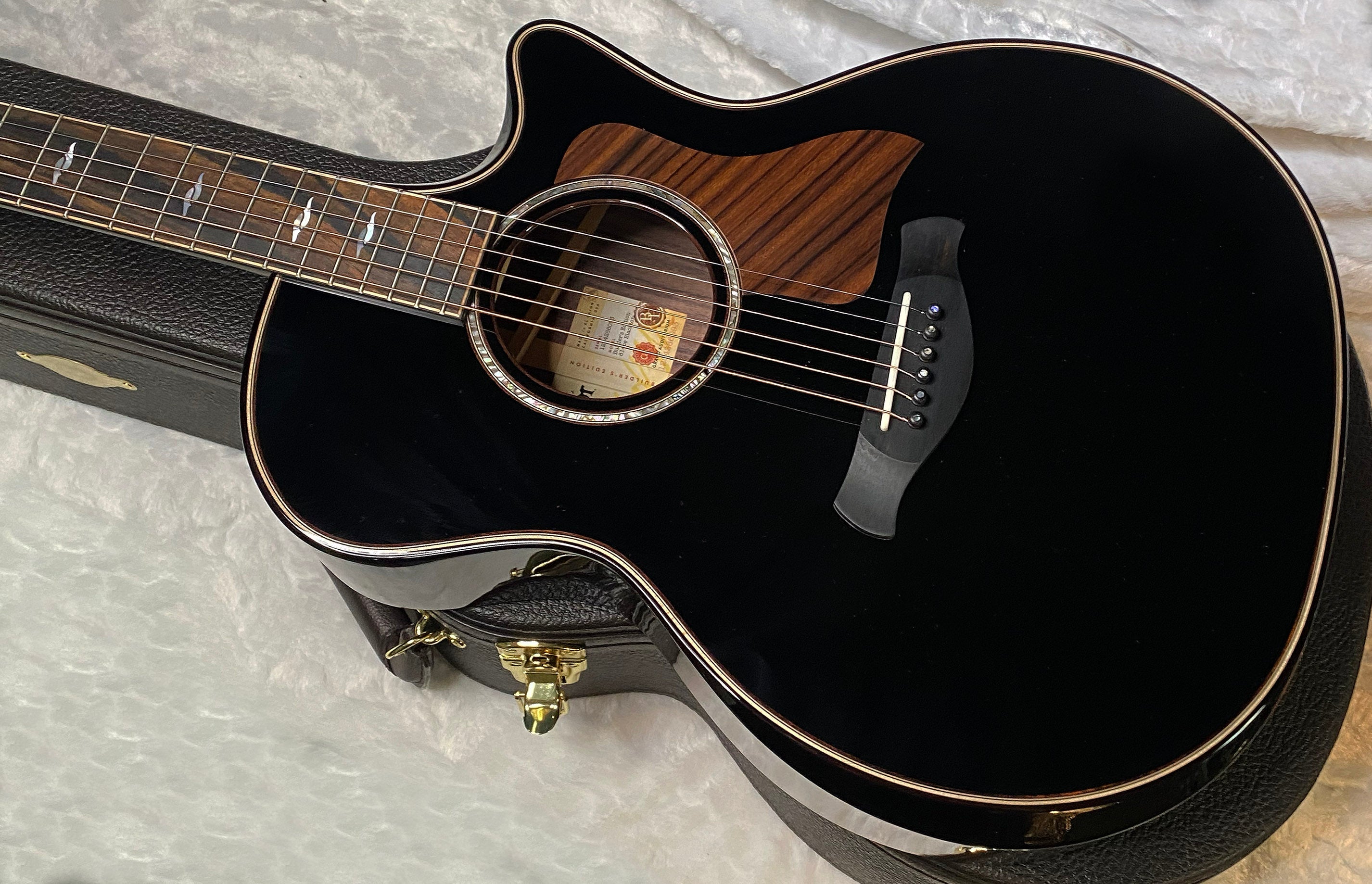 NEW! Taylor Next Generation Builder's Edition 814ce Adirondack Spruce/Rosewood Acoustic-Electric Guitar - Blacktop - 4.85lbs - Authorized Dealer - G07141