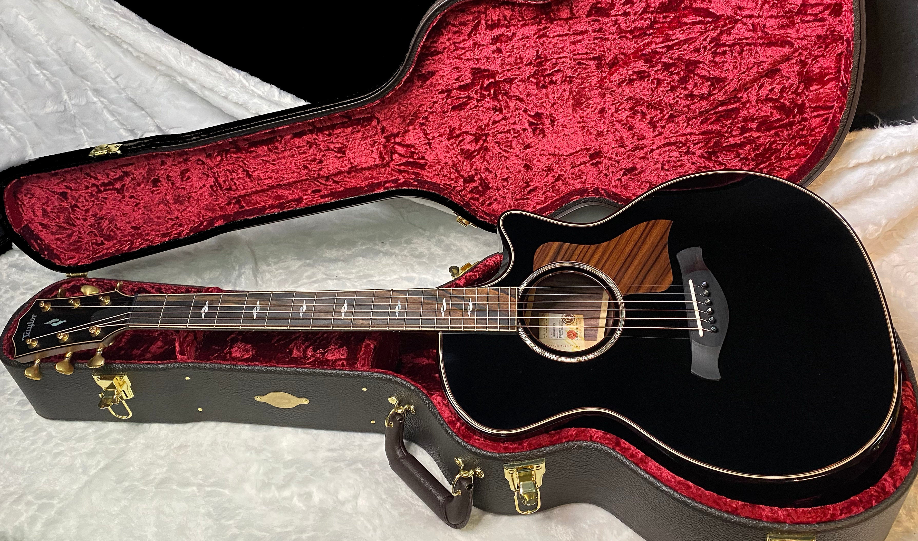 NEW! Taylor Next Generation Builder's Edition 814ce Adirondack Spruce/Rosewood Acoustic-Electric Guitar - Blacktop - 4.85lbs - Authorized Dealer - G07141
