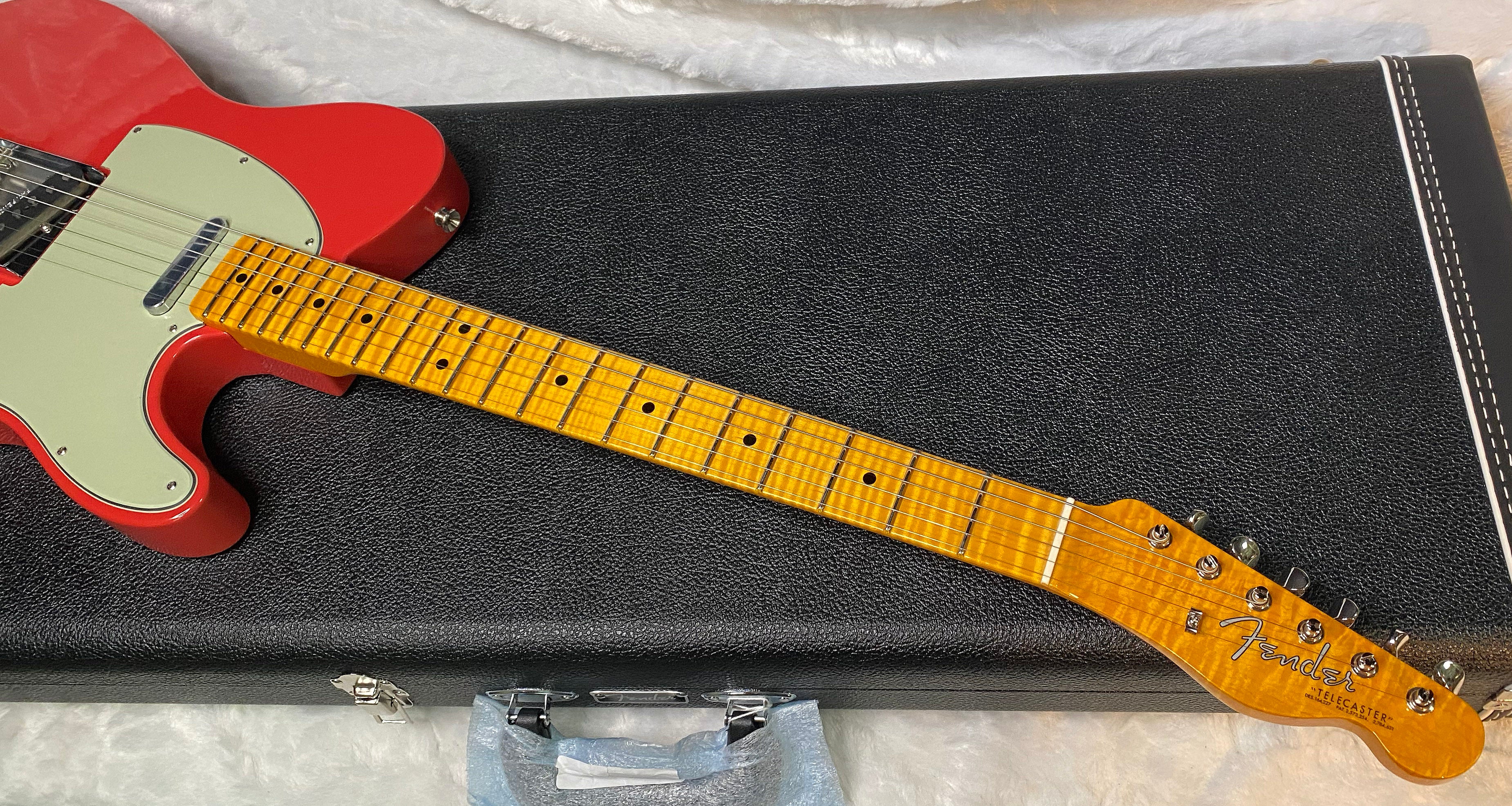 NEW! Fender Custom Shop Flamethrower Telecaster Custom - NOS - Modern Specs - Texas Special Pick-Ups - AAAA Flamed Neck - Fiesta Red - Authorized Dealer - 7.2lbs - G07144