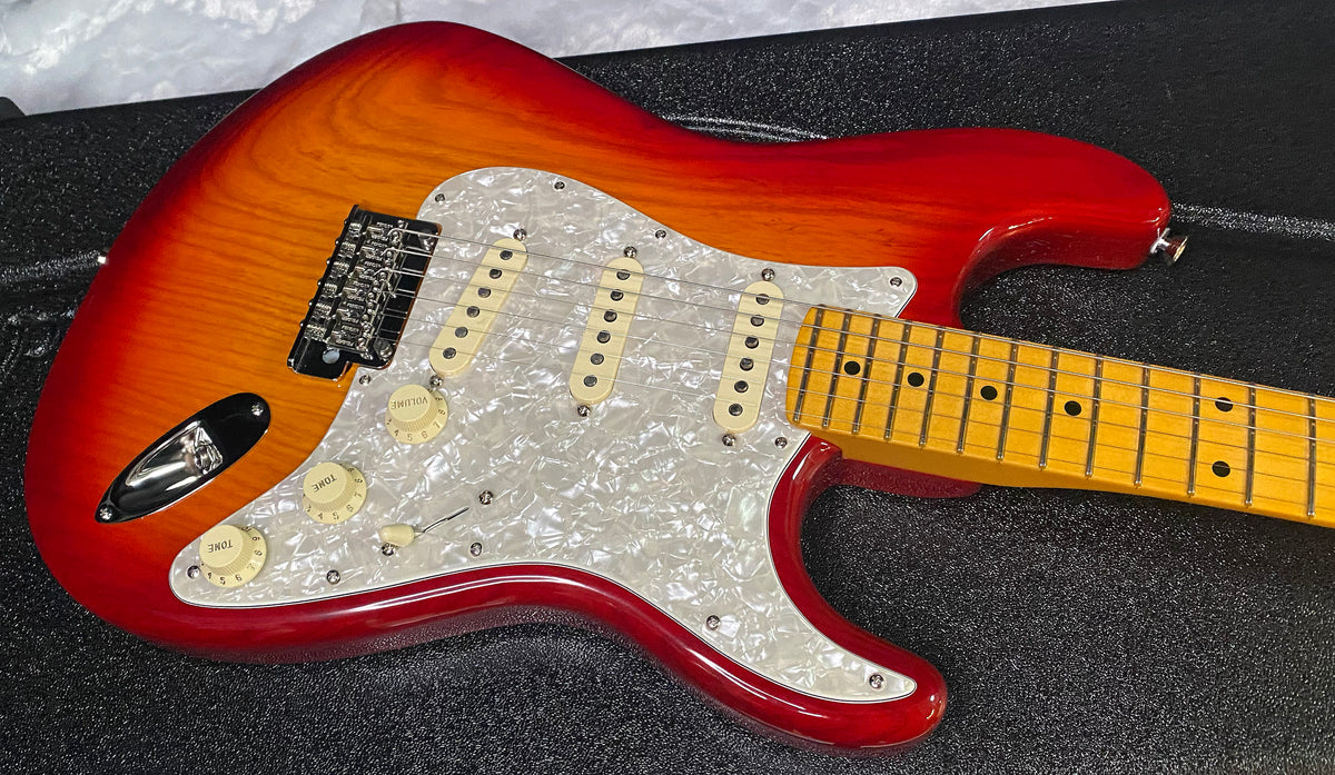 NEW! Fender American Professional Stratocaster - Ash - Aged Cherry Sunburst Finish - Authorized Dealer - G07874