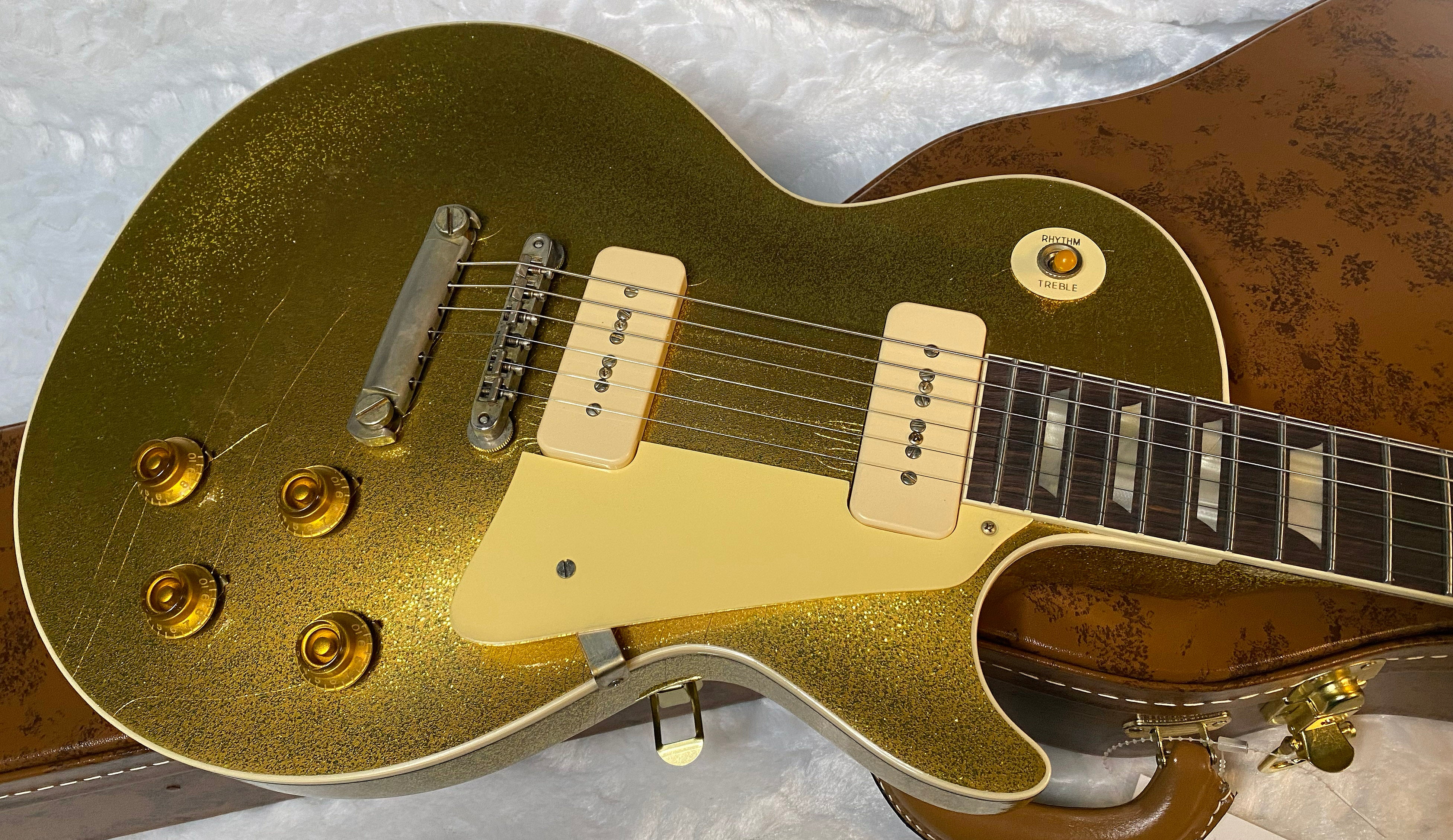 NEW! Gibson Custom Shop Murphy Lab '56 Les Paul ALL GOLD SPARKLE Reissue - Ultra Light Aged - 8.6 lbs - Authorized Dealer - G05052