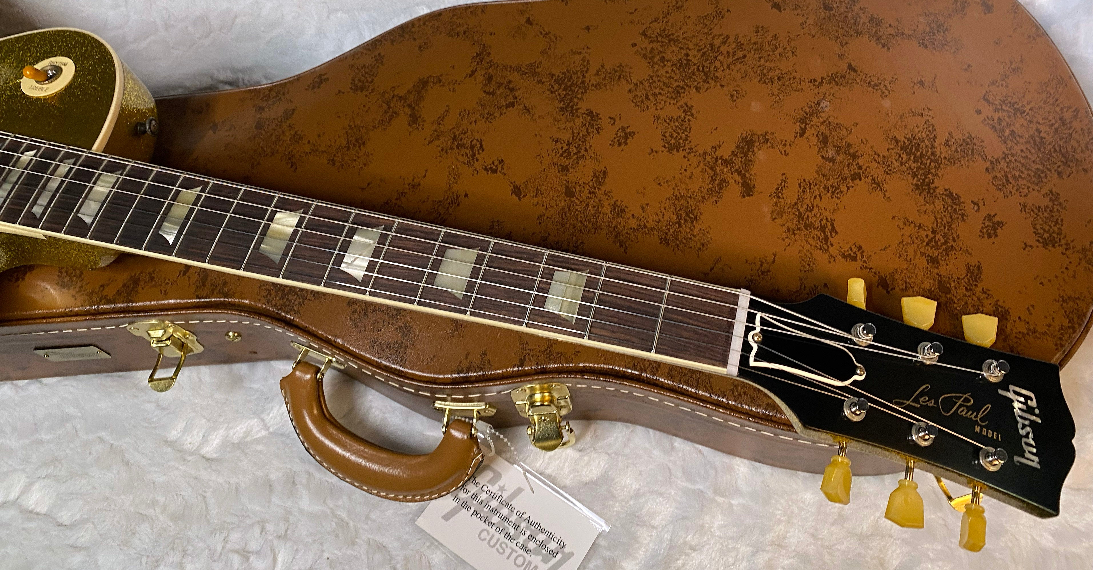 NEW! Gibson Custom Shop Murphy Lab '56 Les Paul ALL GOLD SPARKLE Reissue - Ultra Light Aged - 8.6 lbs - Authorized Dealer - G05052