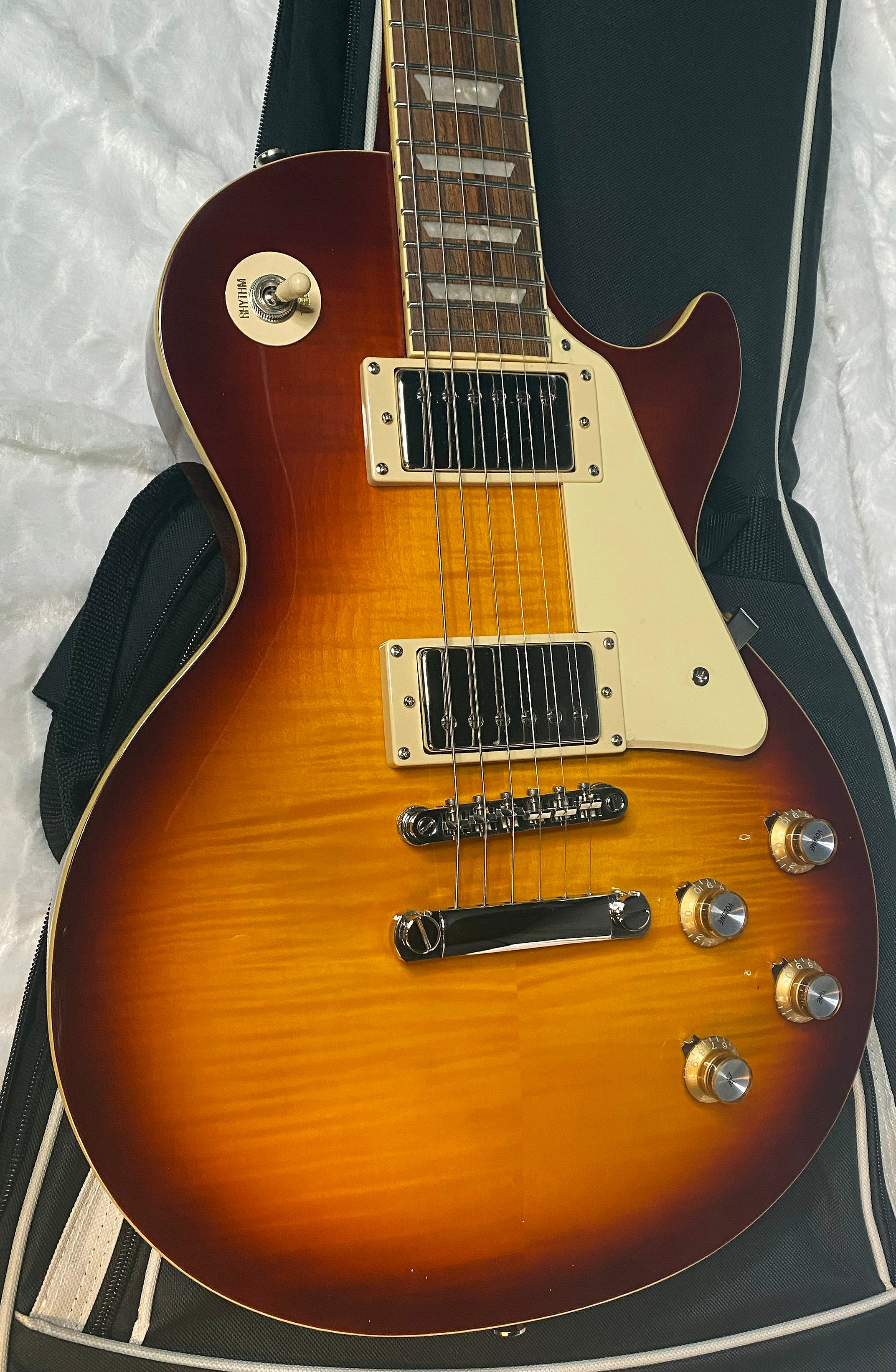 NEW ! Epiphone Les Paul Standard '60s Figured Top Electric Guitar - Iced Tea Burst - Gig Bag - Authorized Dealer - 8.6lbs - G05085