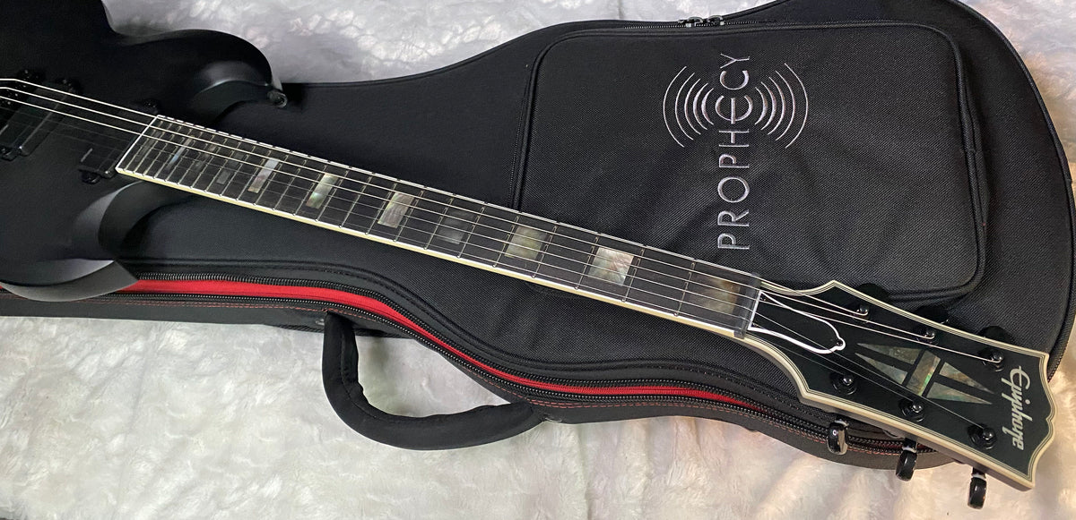 NEW! Epiphone Prophecy SG Inspired by Gibson - Obsidian Storm Satin - Authorized Dealer - 8lbs - G07870