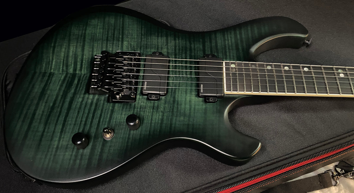 NEW! Epiphone Prophecy Victory FR Floyd Rose - Inspired by Gibson - Aqua Smoke Satin - Authorized Dealer - 8lbs - G07866