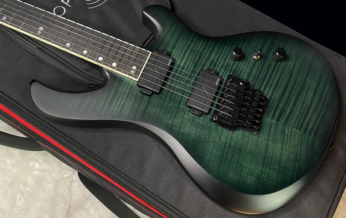 NEW! Epiphone Prophecy Victory FR Floyd Rose - Inspired by Gibson - Aqua Smoke Satin - Authorized Dealer - 8lbs - G07866