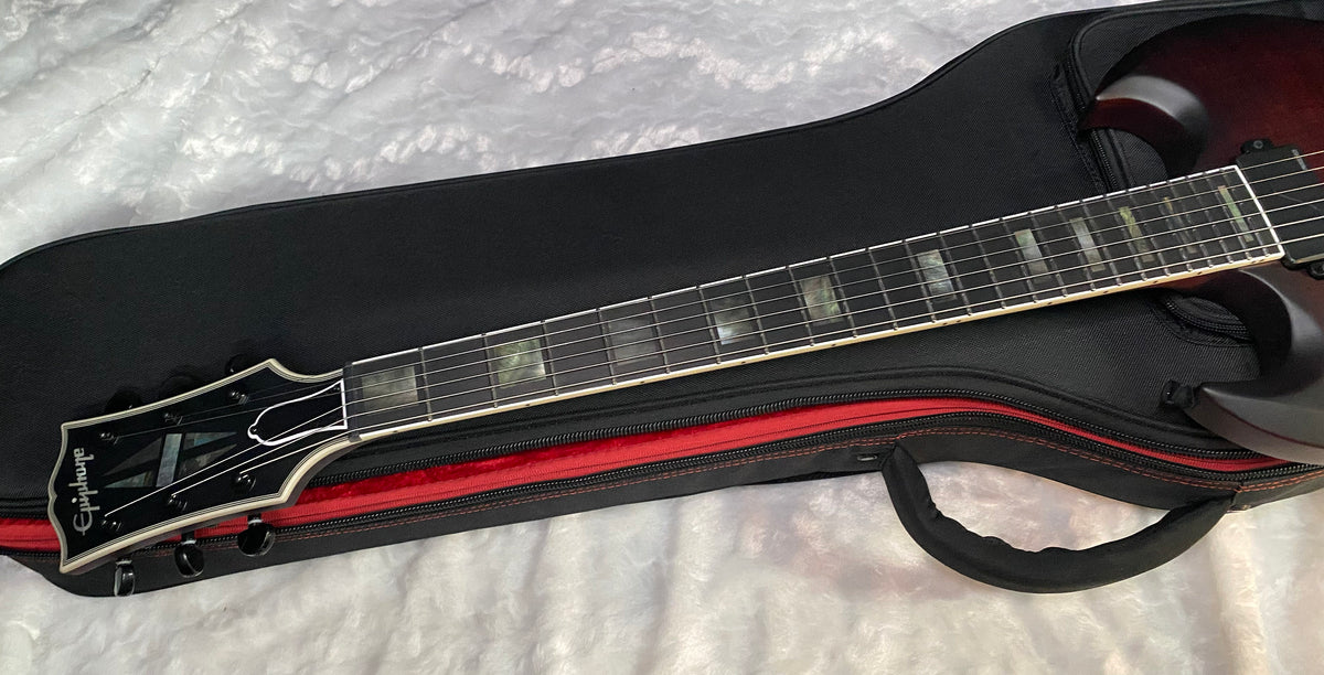 NEW! Epiphone Prophecy SG Inspired by Gibson - Crimson Fog Satin - Authorized Dealer - 8lbs - G07848
