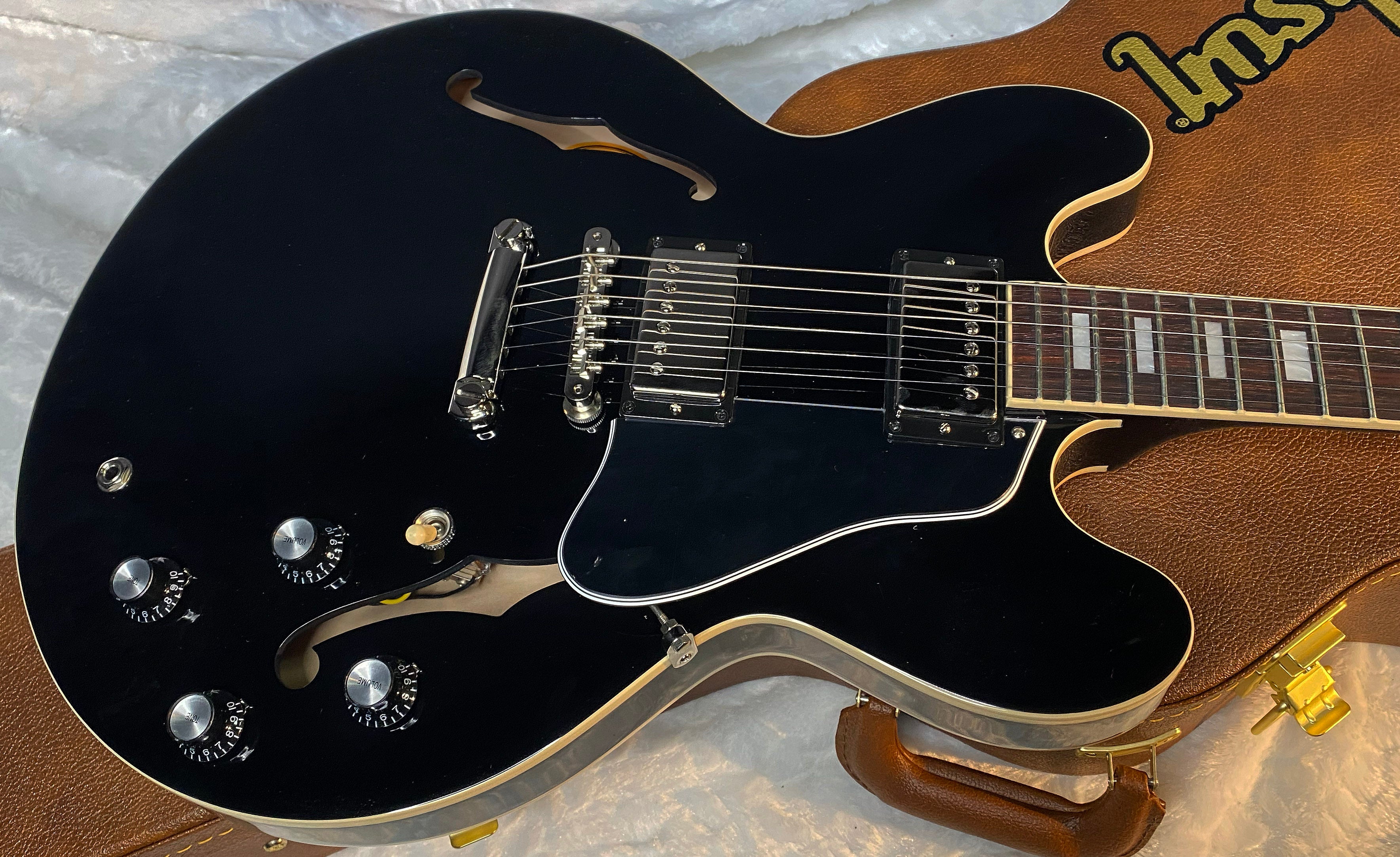 NEW! ! Gibson ES-335 60's Block - Ebony - Limited Edition - Only 7.9 lbs - Authorized Dealer - G06483