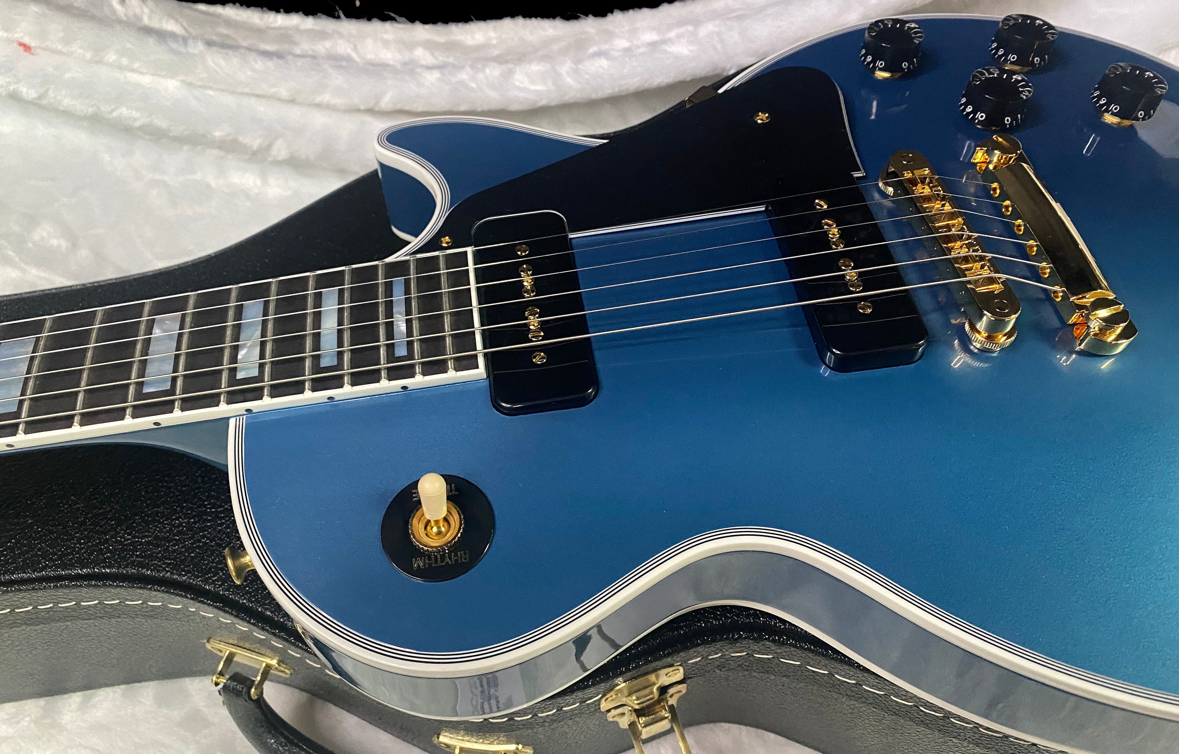 NEW! Gibson Les Paul Custom - Dealer Select - P90 Pick-Ups - Pelham Blue VOS - Custom Shop M2M - Authorized Dealer - Only 8.9lbs!! - G07163