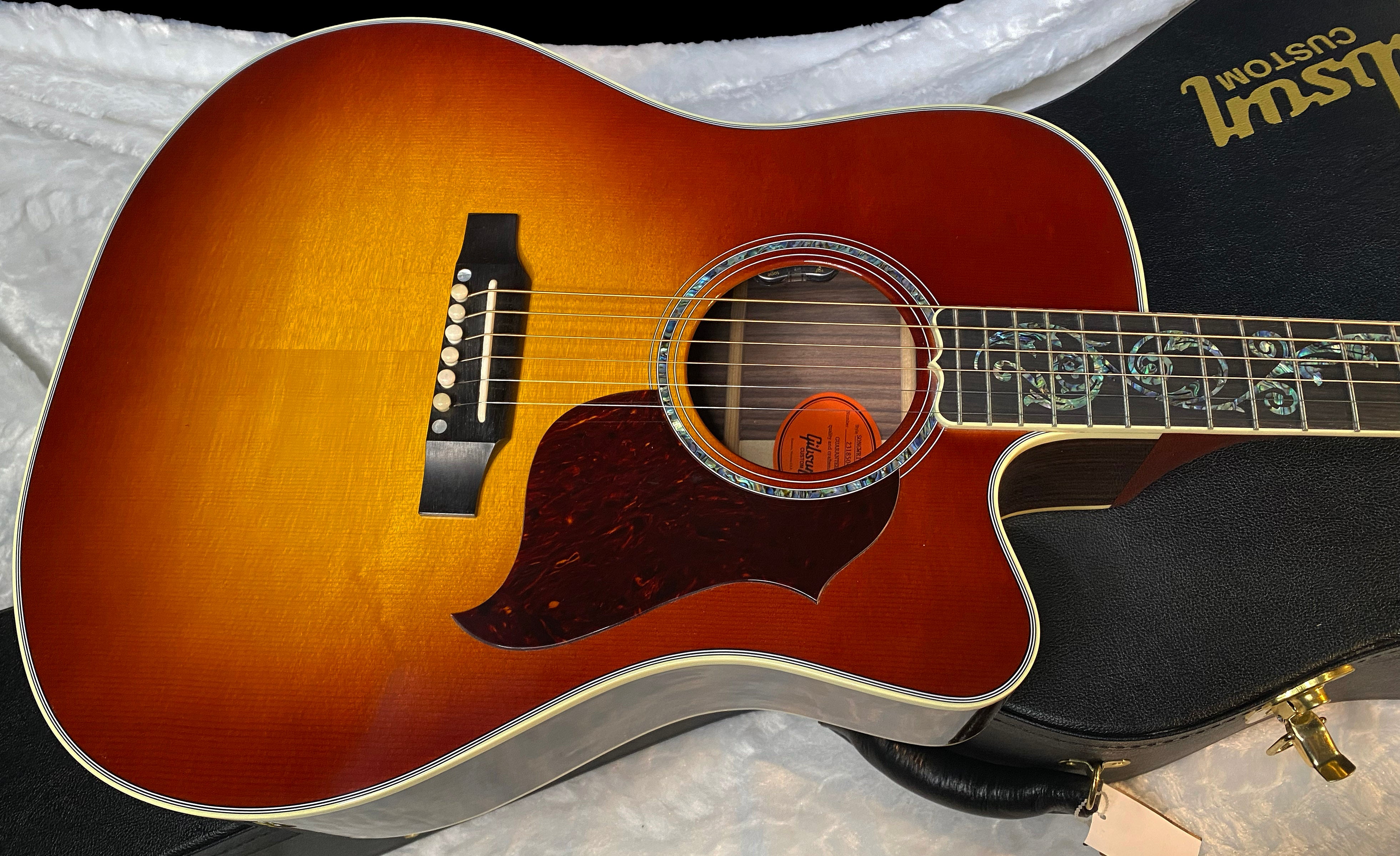 NEW! Gibson Acoustic Songwriter Custom EC Vine Acoustic-Electric Guitar - Rosewood Burst - Greatest Hits II - Authorized Dealer - G06404